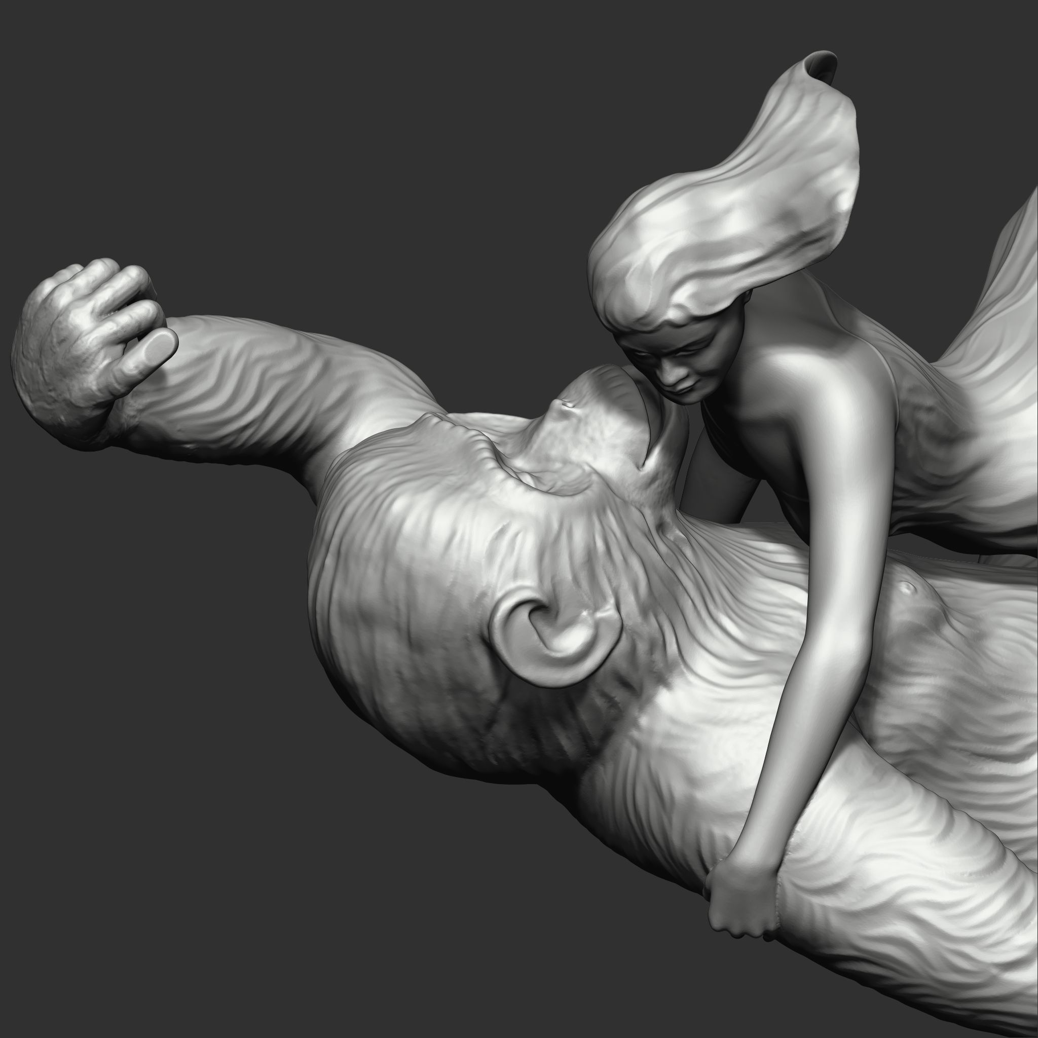 King Kong returns 3D print model_9