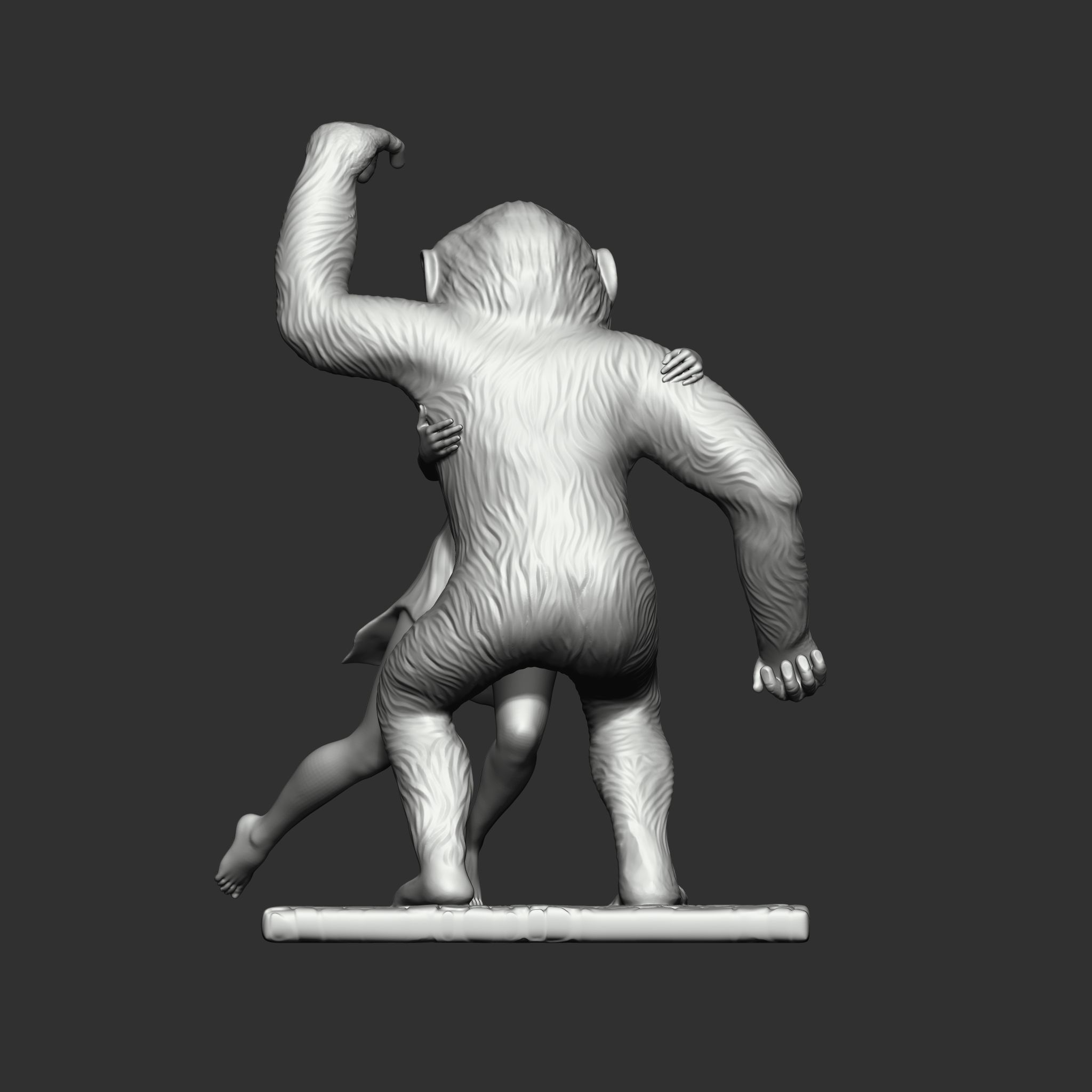 King Kong returns 3D print model_5