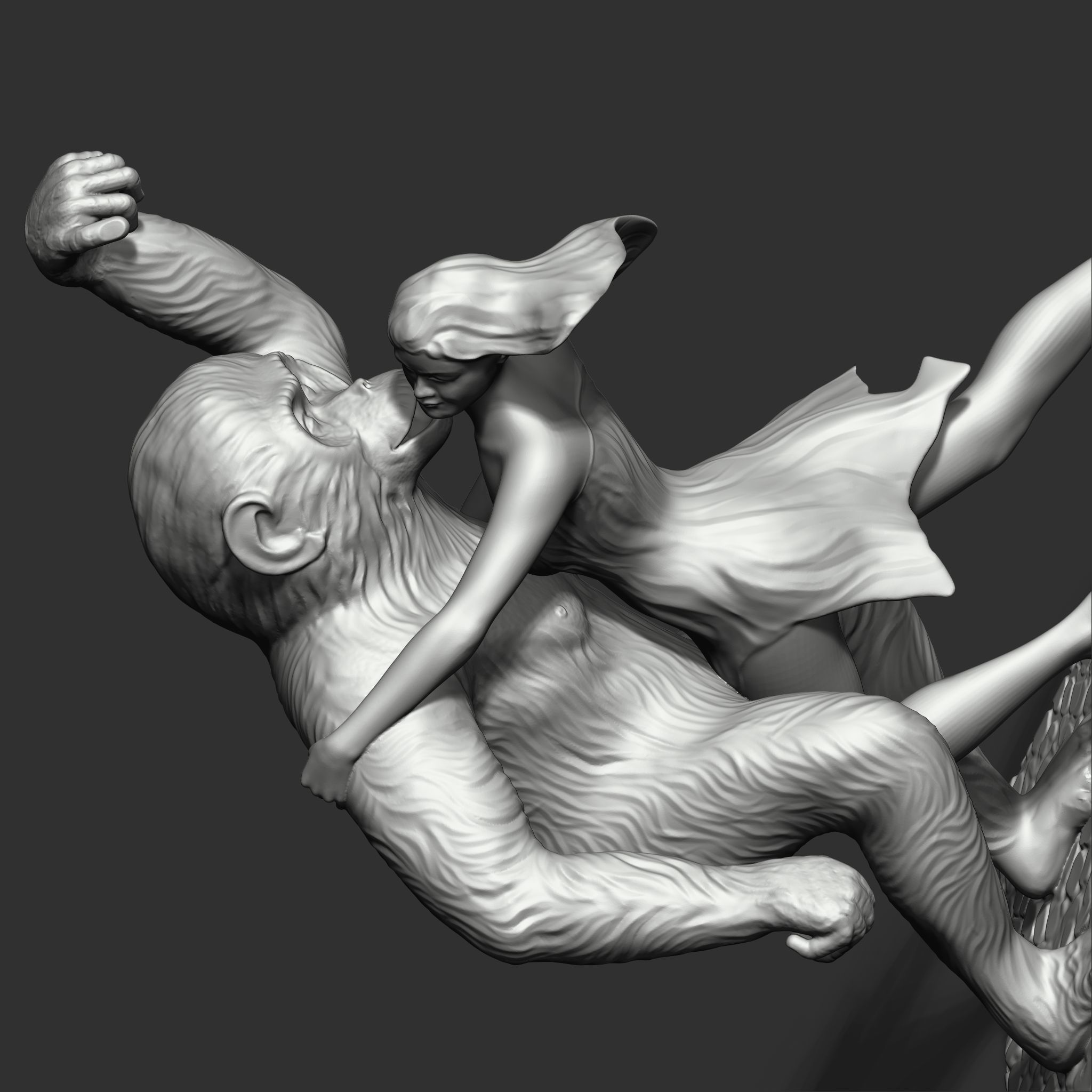 King Kong returns 3D print model_11