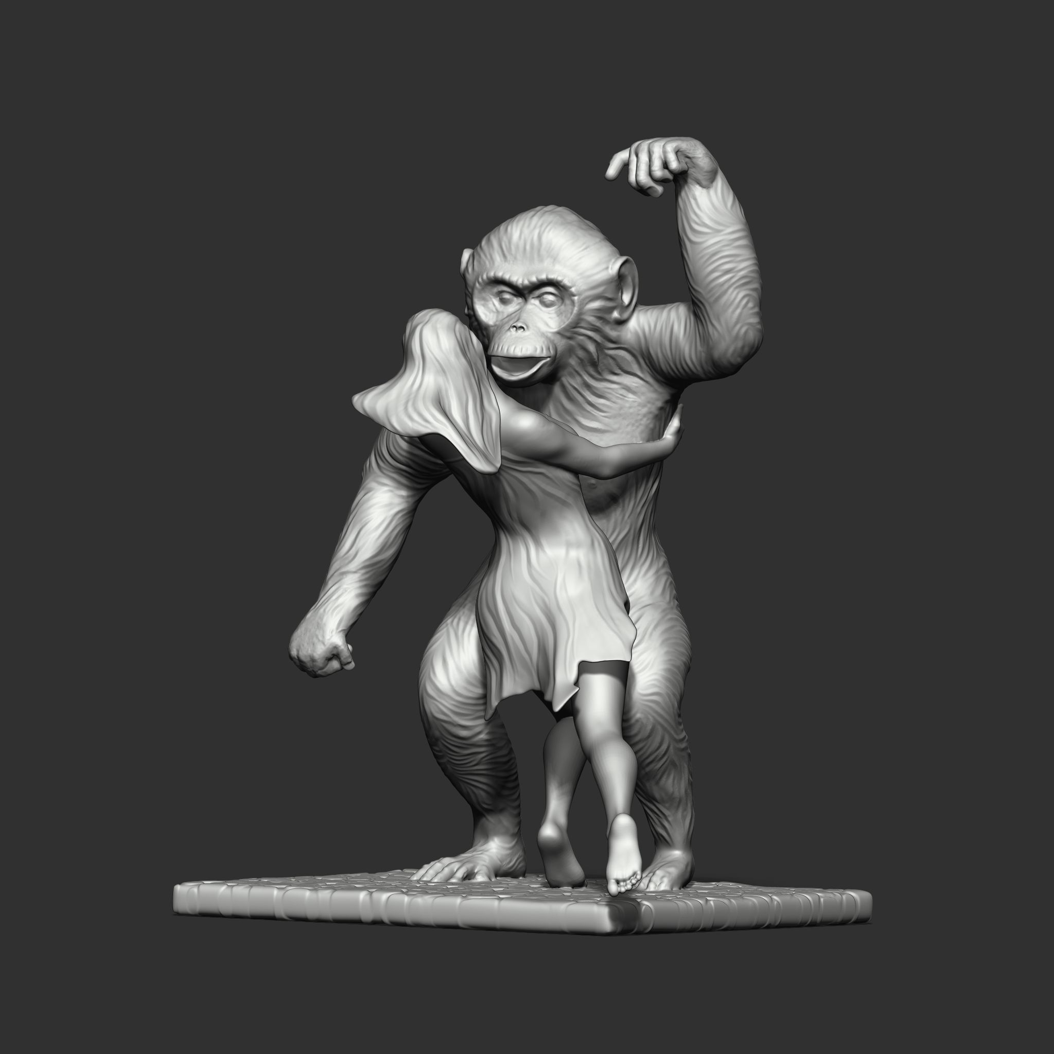 King Kong returns 3D print model_1