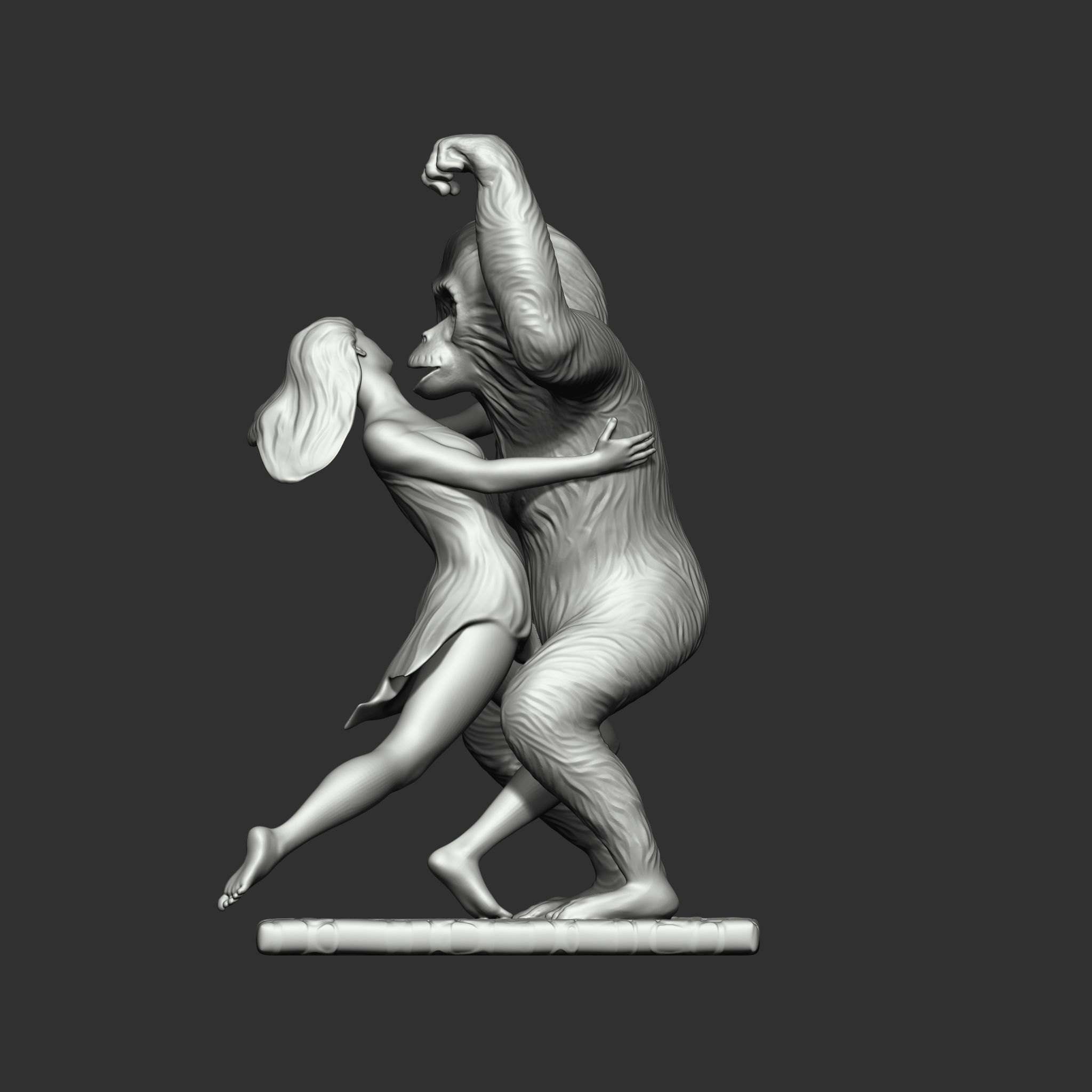 King Kong returns 3D print model_6