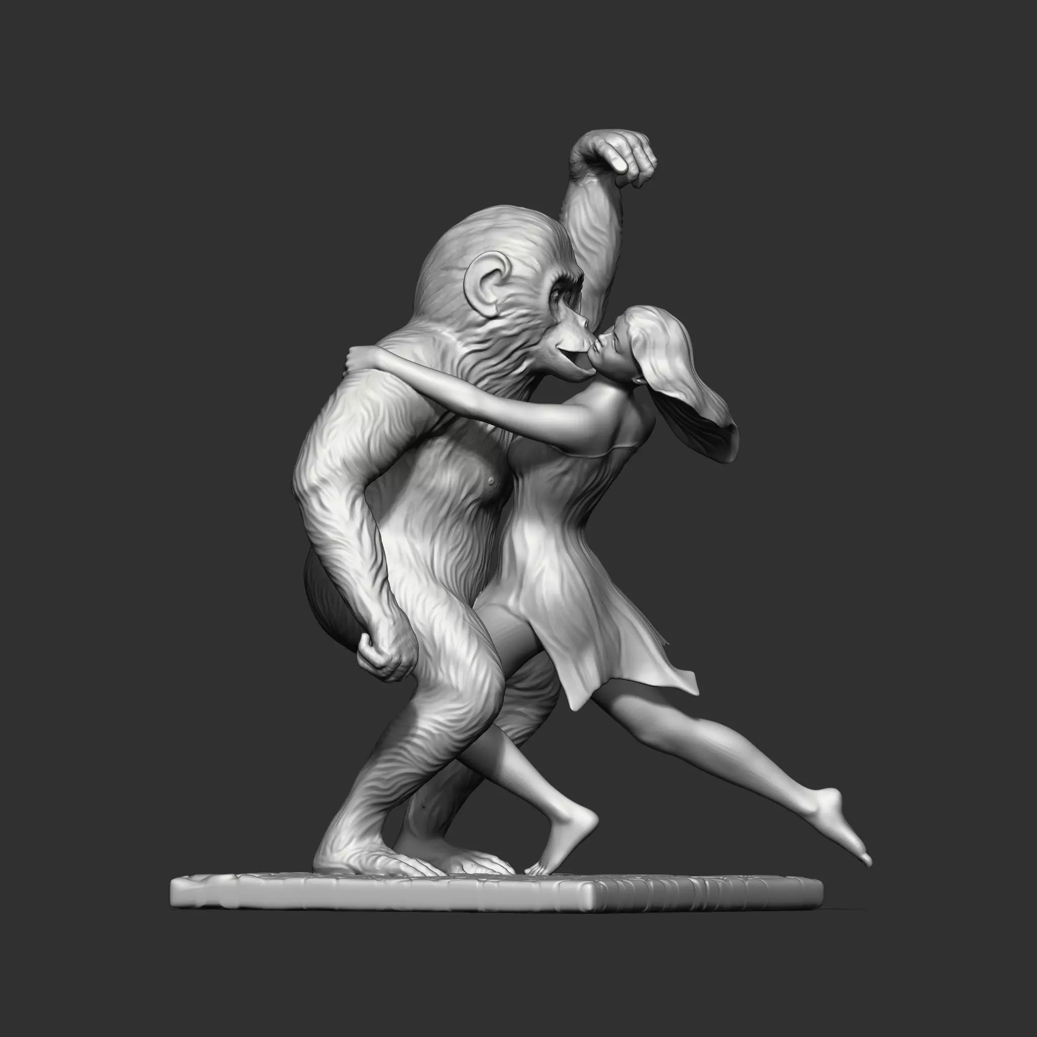 King Kong returns 3D print model_0