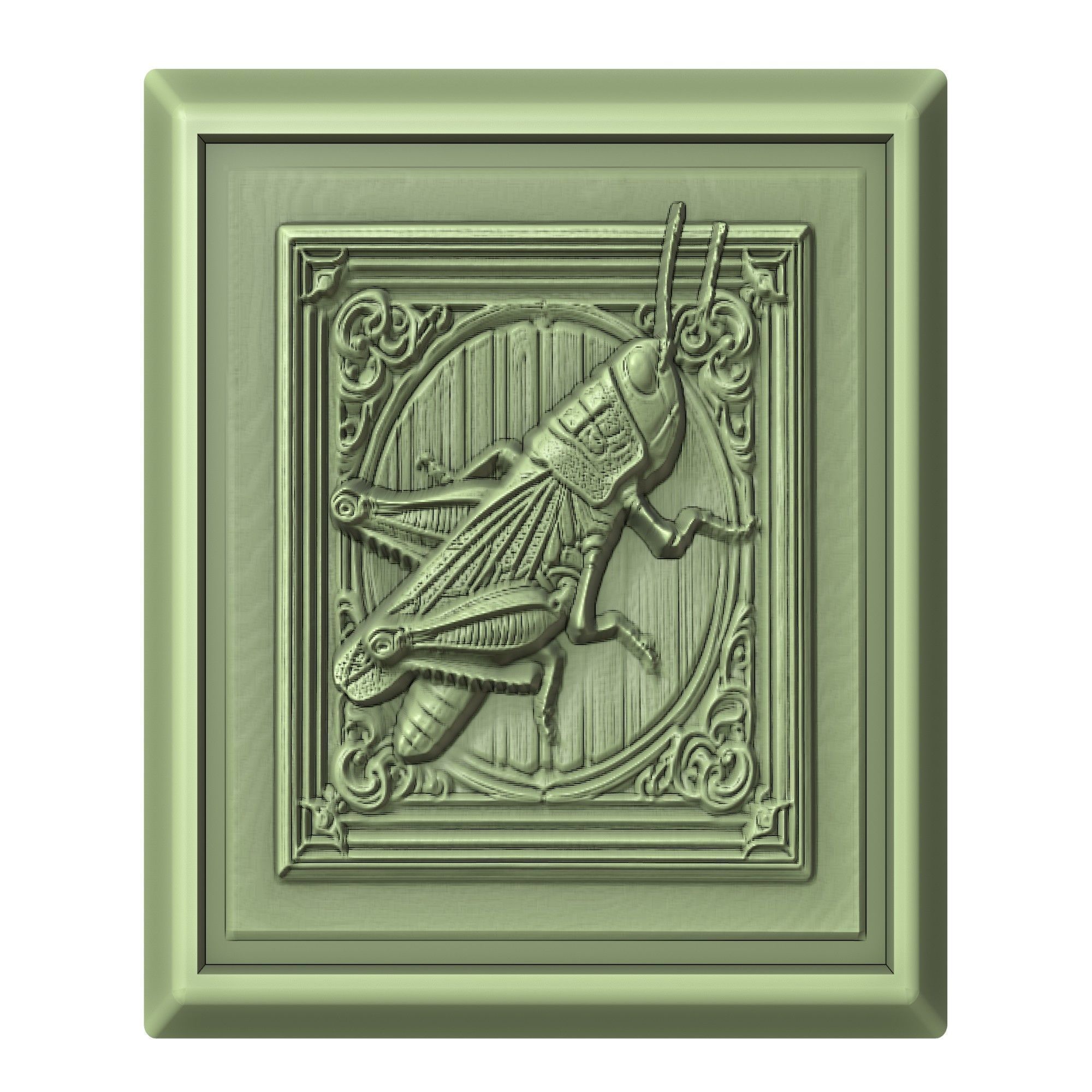 Grasshopper Animal 3D print model_2