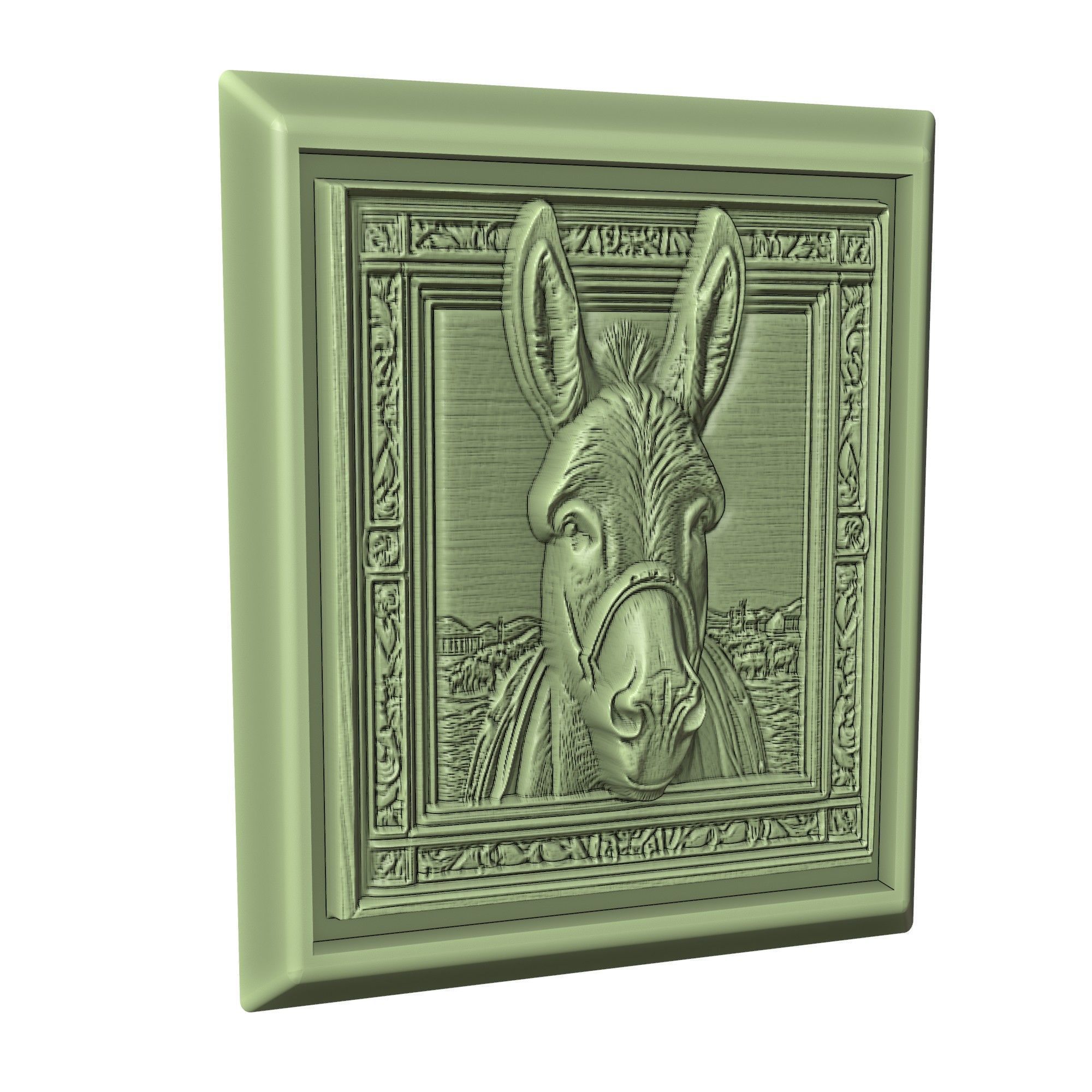 Donkey Animal 3D print model_3