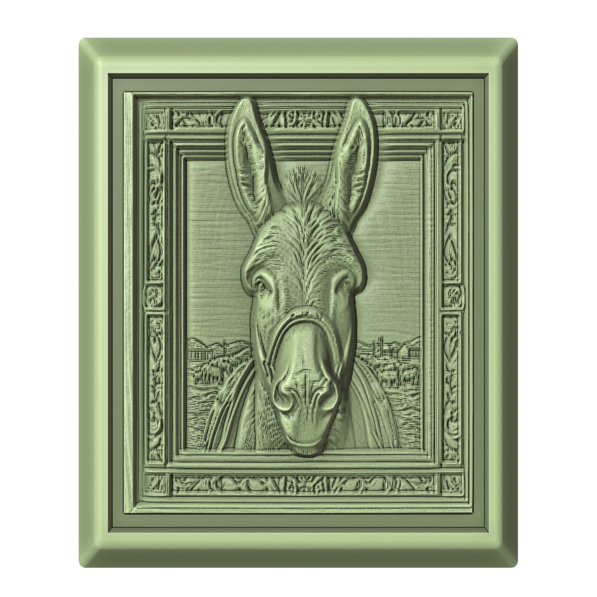 Donkey Animal 3D print model_2