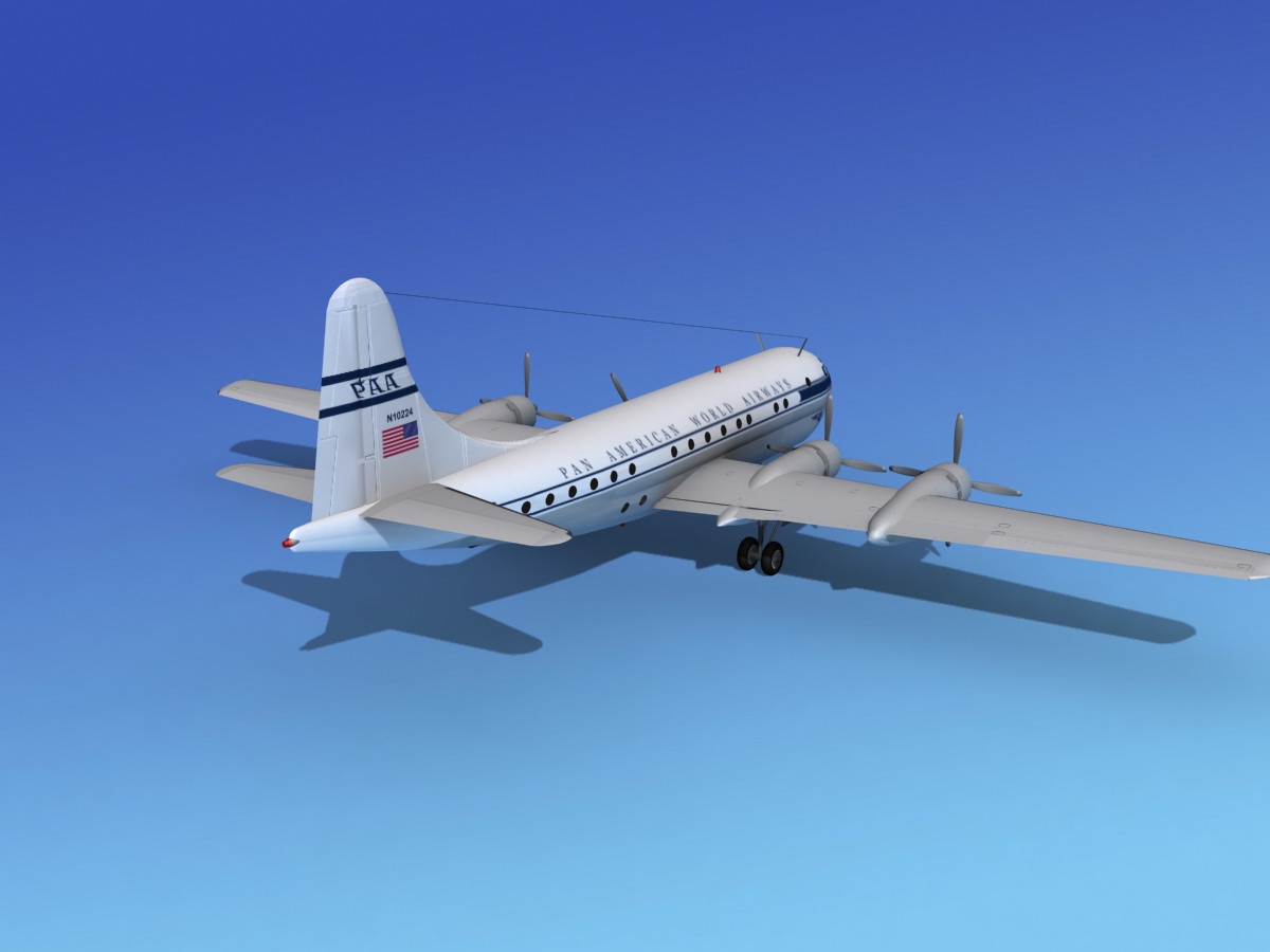 Boeing 377 Pan Am 2 3D model_5