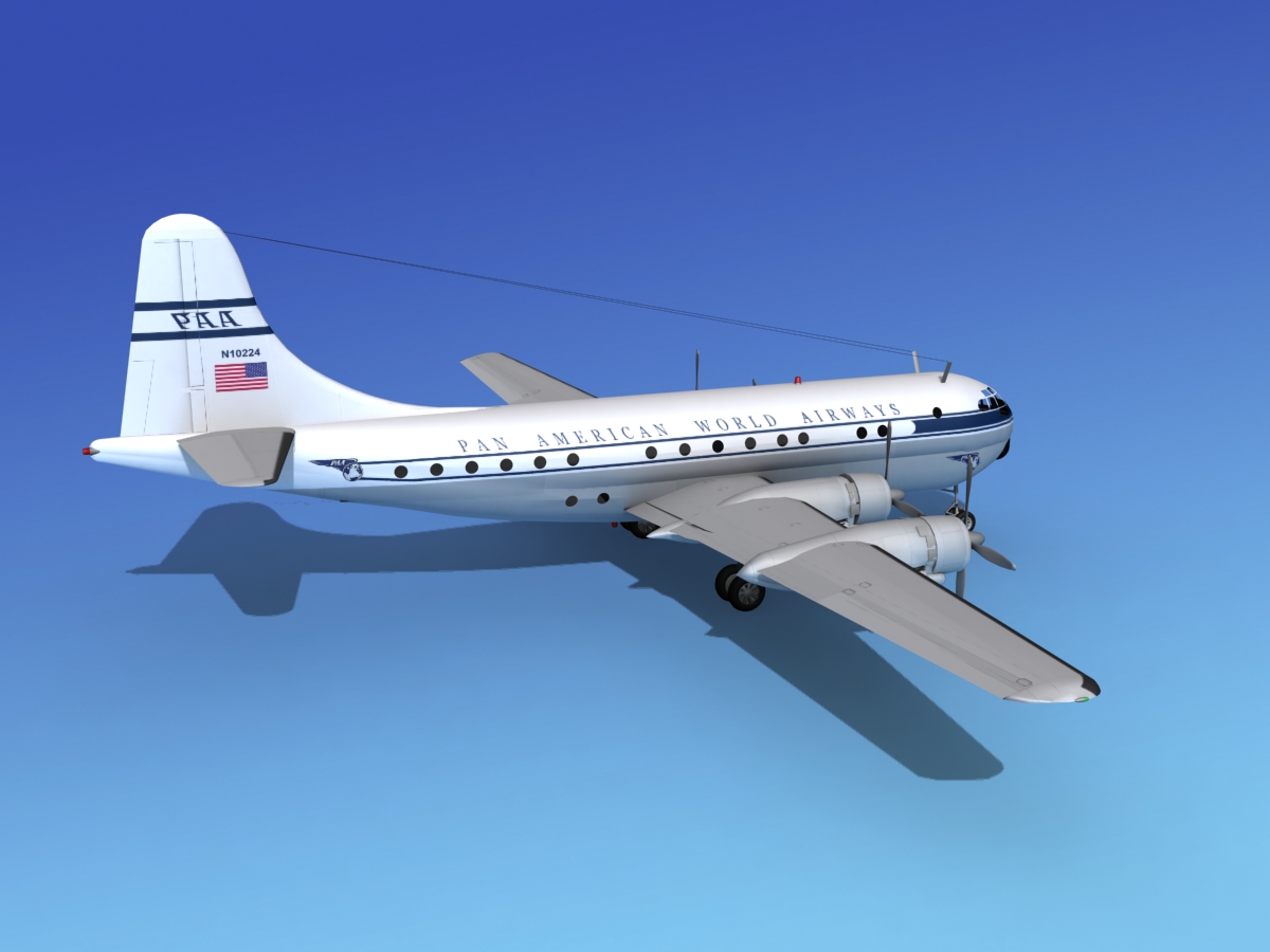 Boeing 377 Pan Am 2 3D model_4