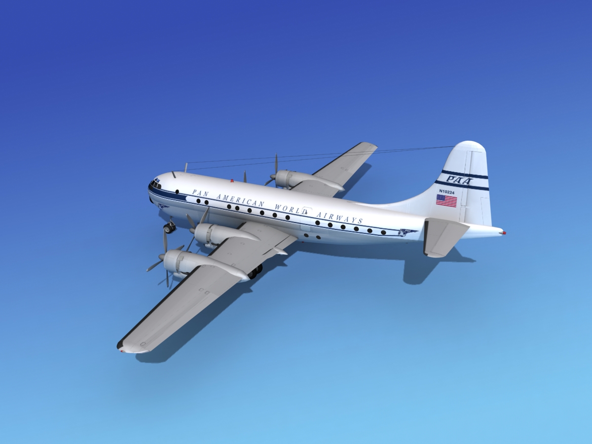 Boeing 377 Pan Am 2 3D model_8