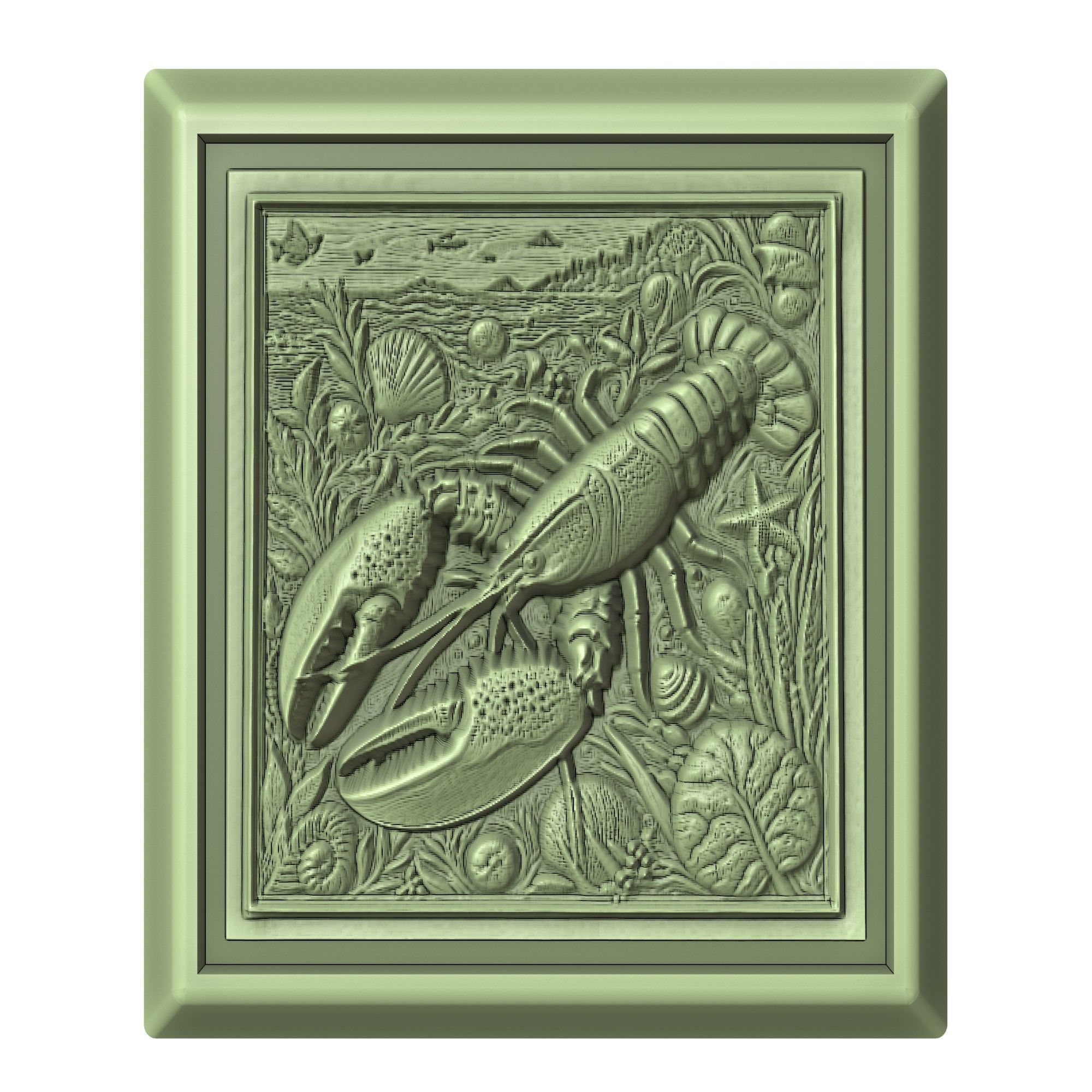 Lobster Animal 3D print model_2