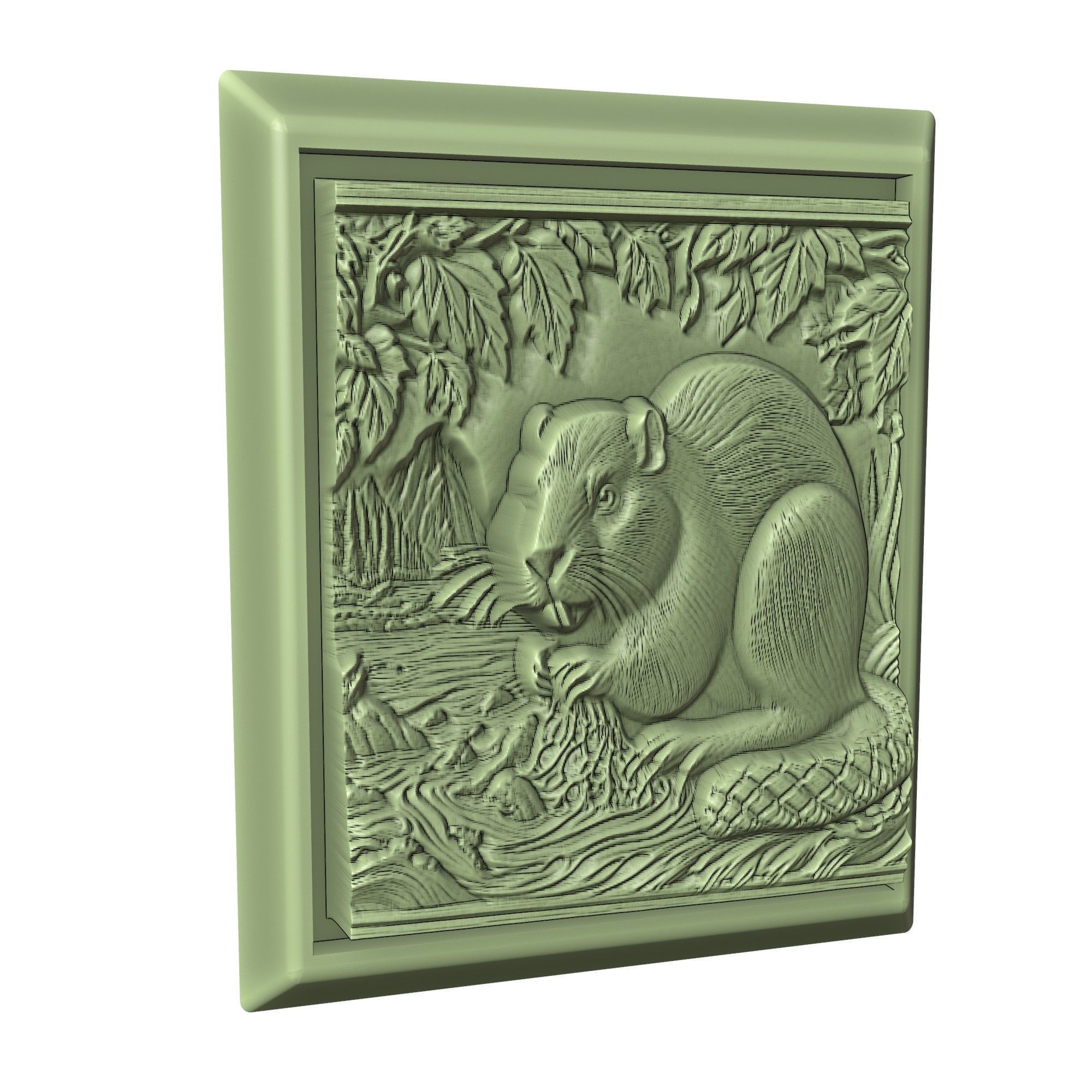 Beaver Animal 3D print model_3