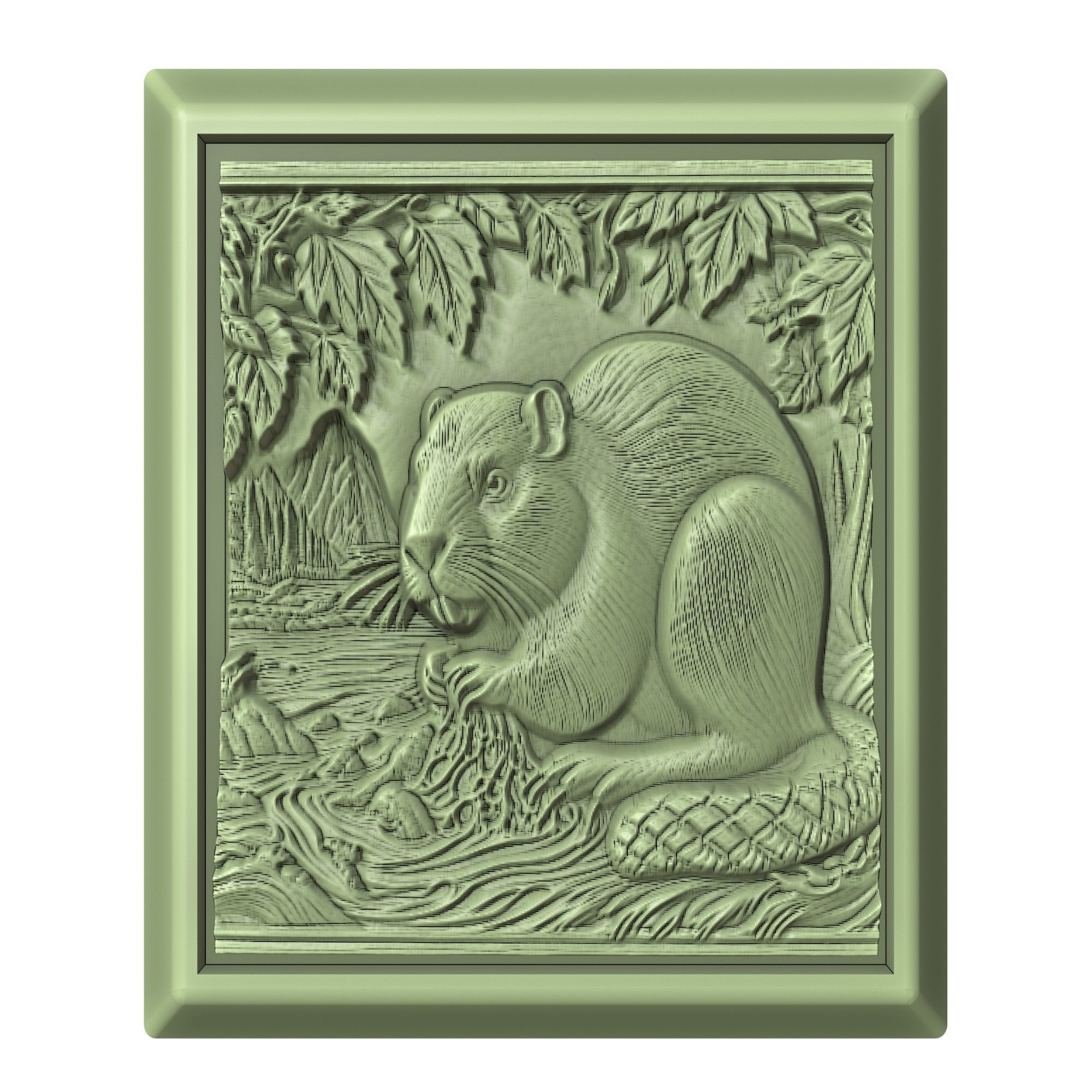 Beaver Animal 3D print model_2