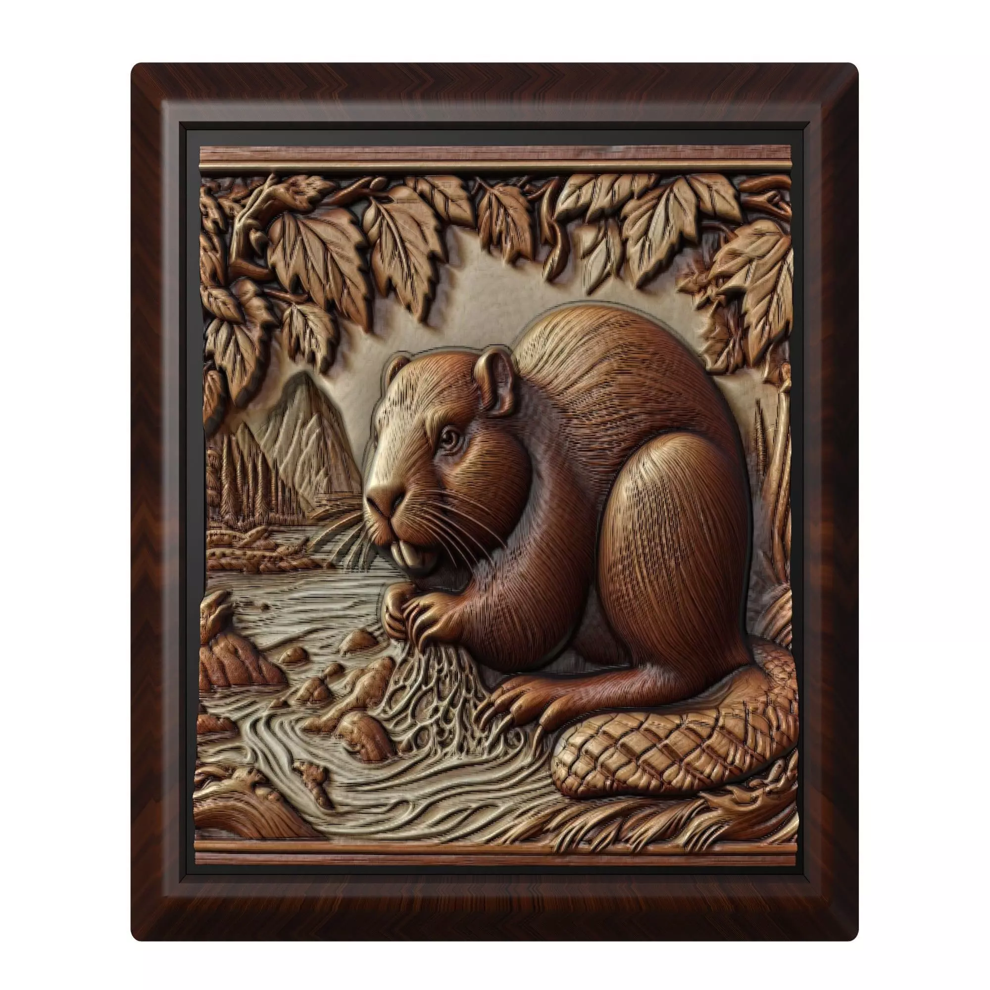 Beaver Animal 3D print model_0