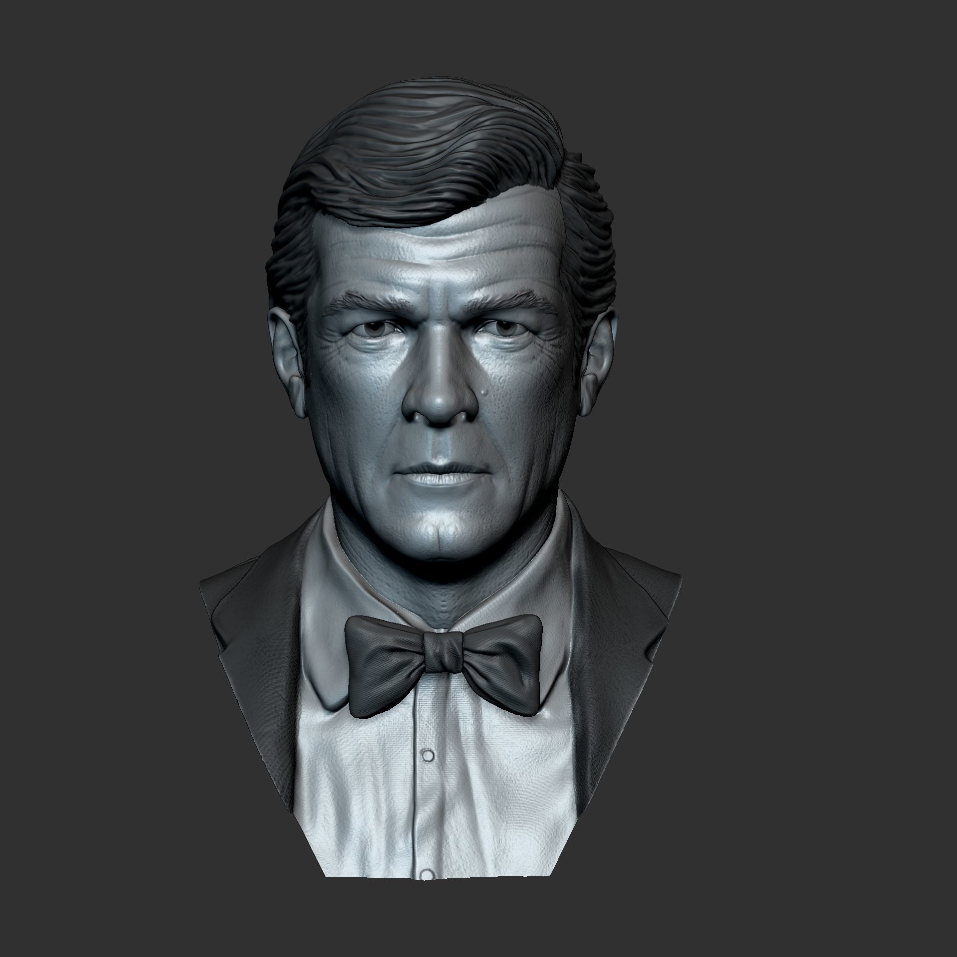 Roger Moore James Bond 007 3D print model_1