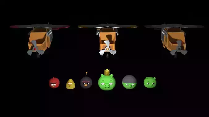 Birds pigs planes and an egg angry birds