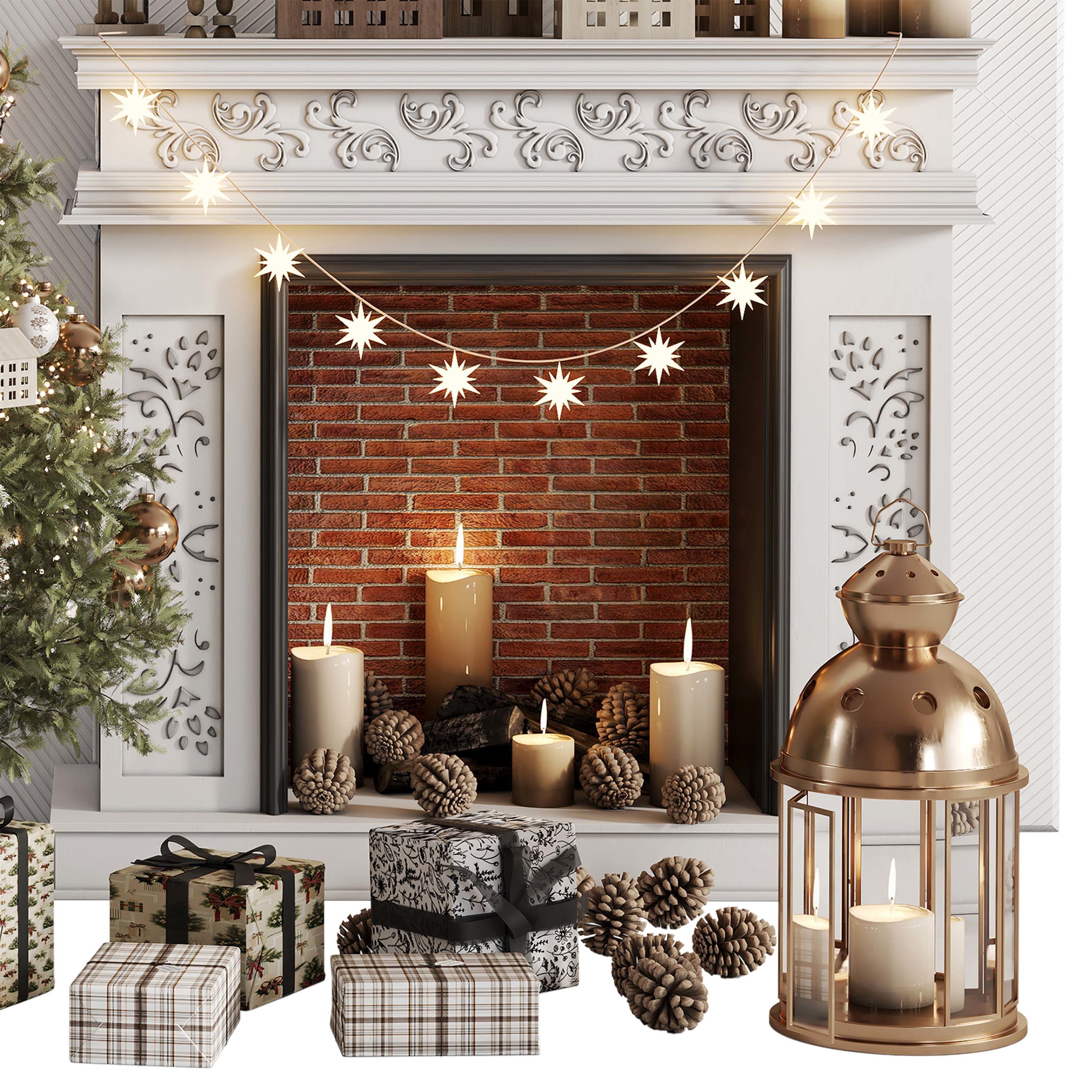 Christmas Tree and Decoration Set 009 3D model_2