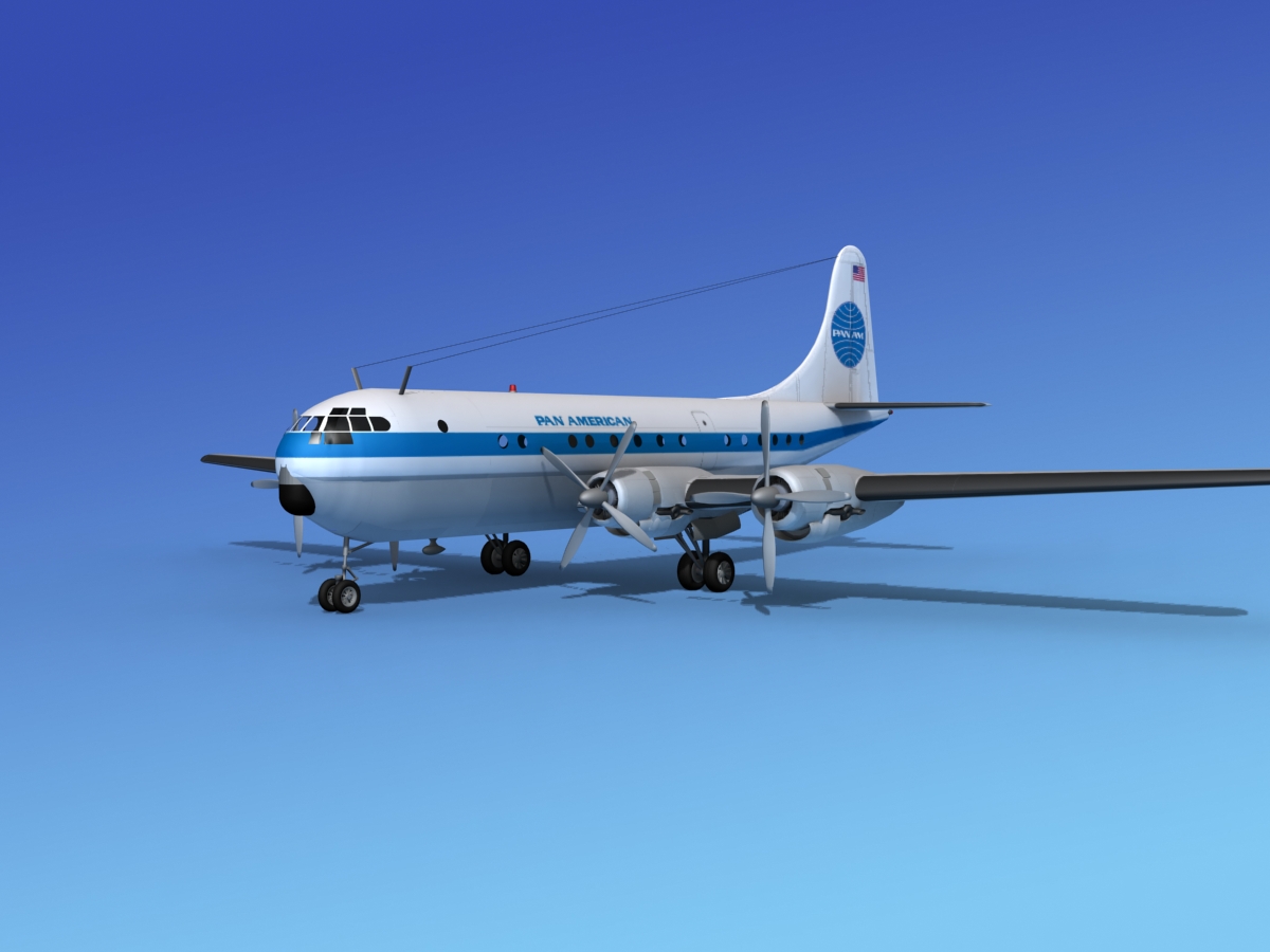 Boeing 377 Pan Am 3 3D model_1