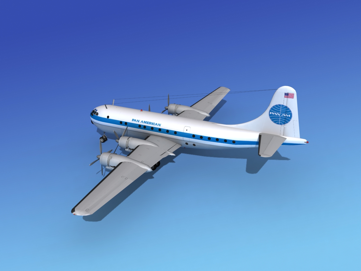 Boeing 377 Pan Am 3 3D model_8