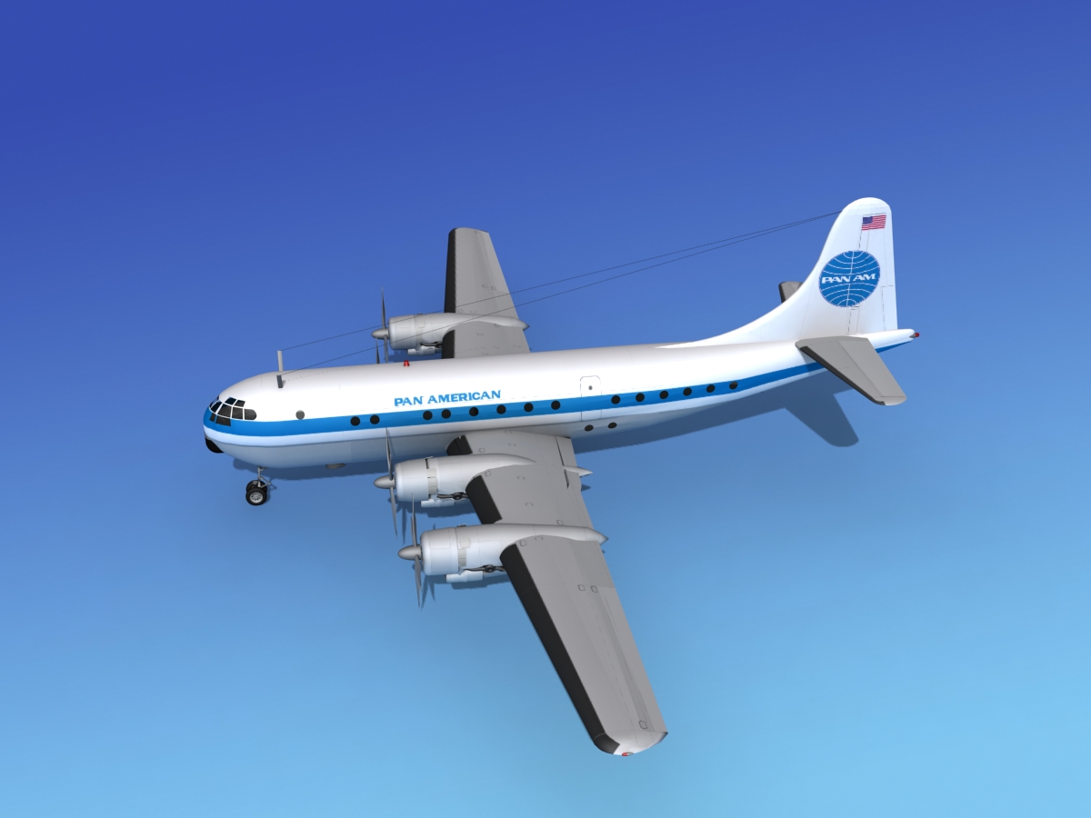 Boeing 377 Pan Am 3 3D model_9
