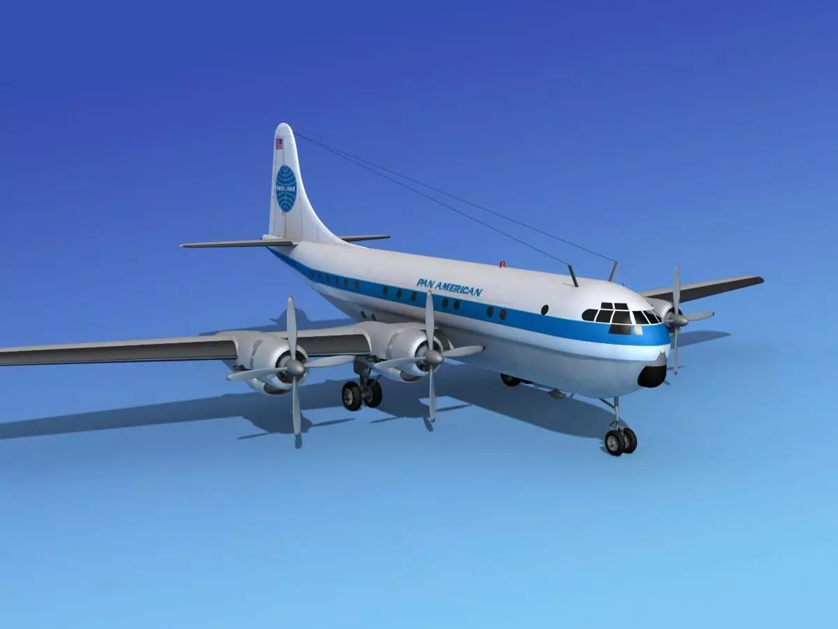Boeing 377 Pan Am 3 3D model_0