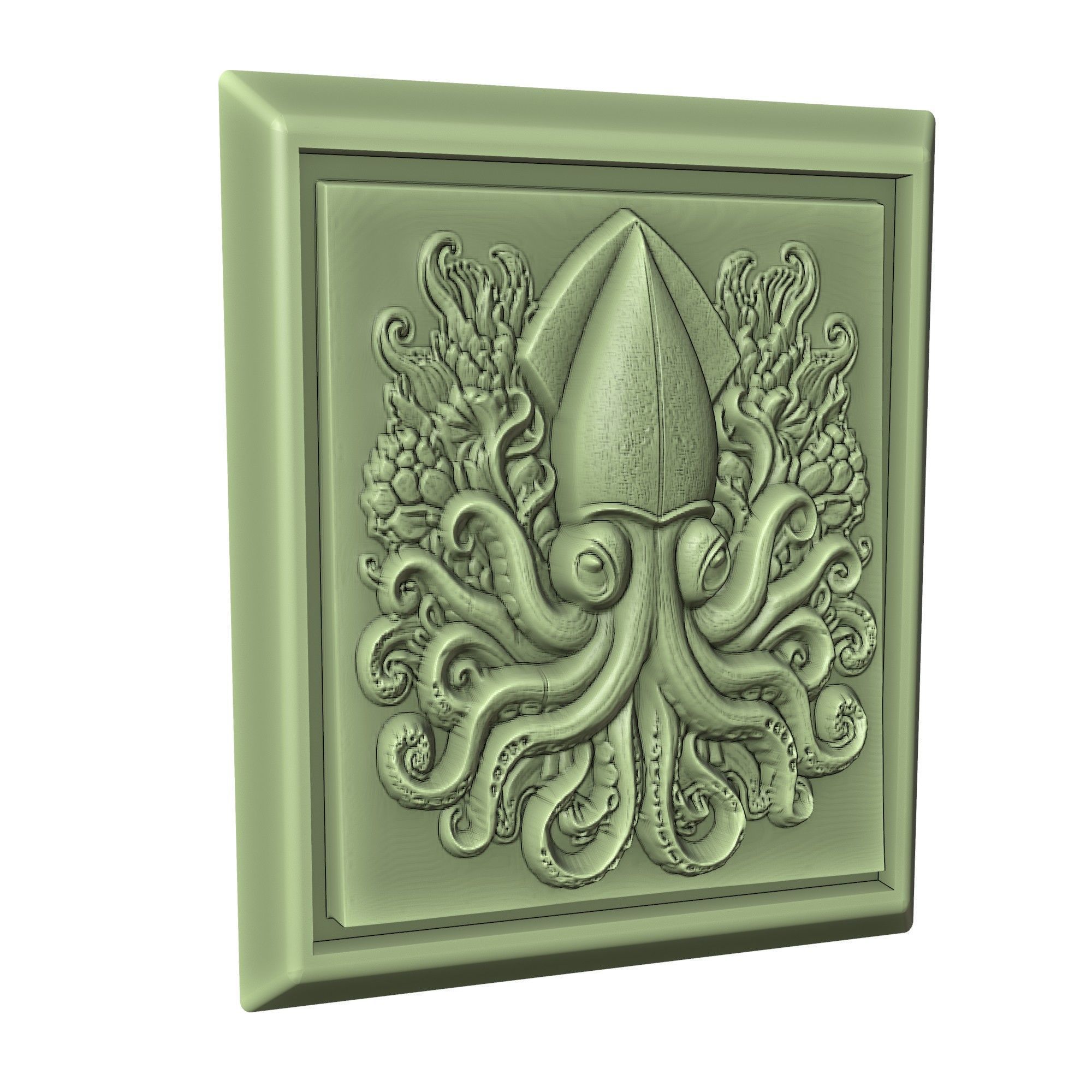 Squid Animal 3D print model_3