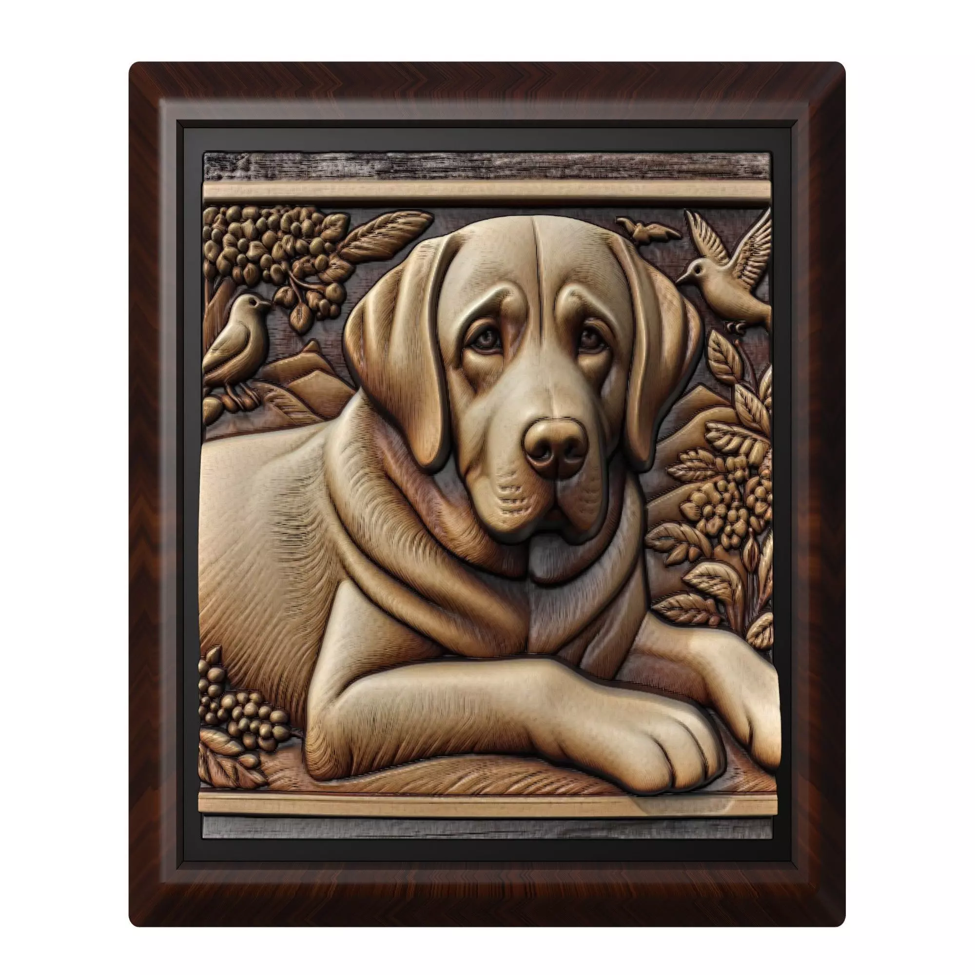 Dog Labrador Retriever Animal 3D print model
