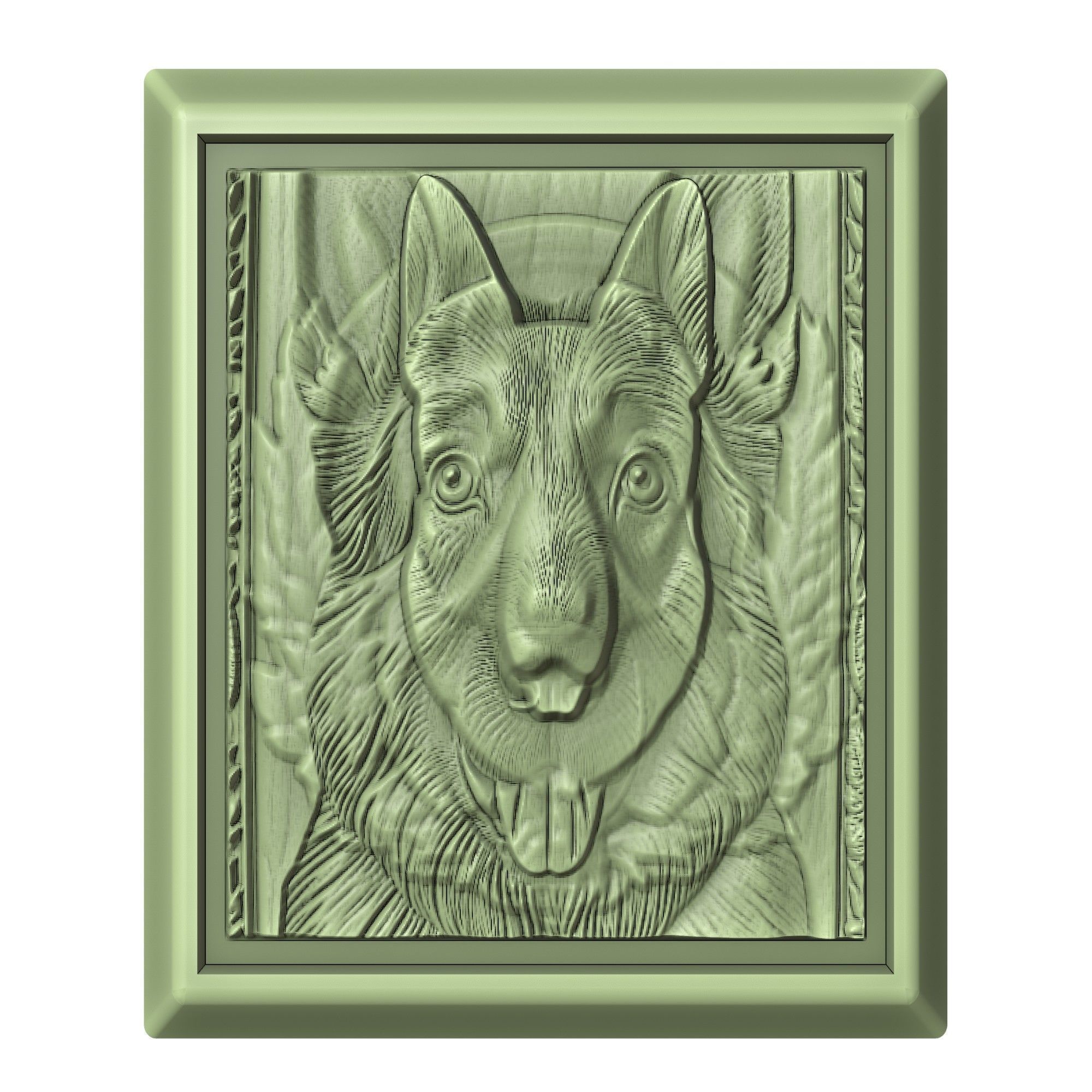 Dog German Shepherd Animal 3D print model_2
