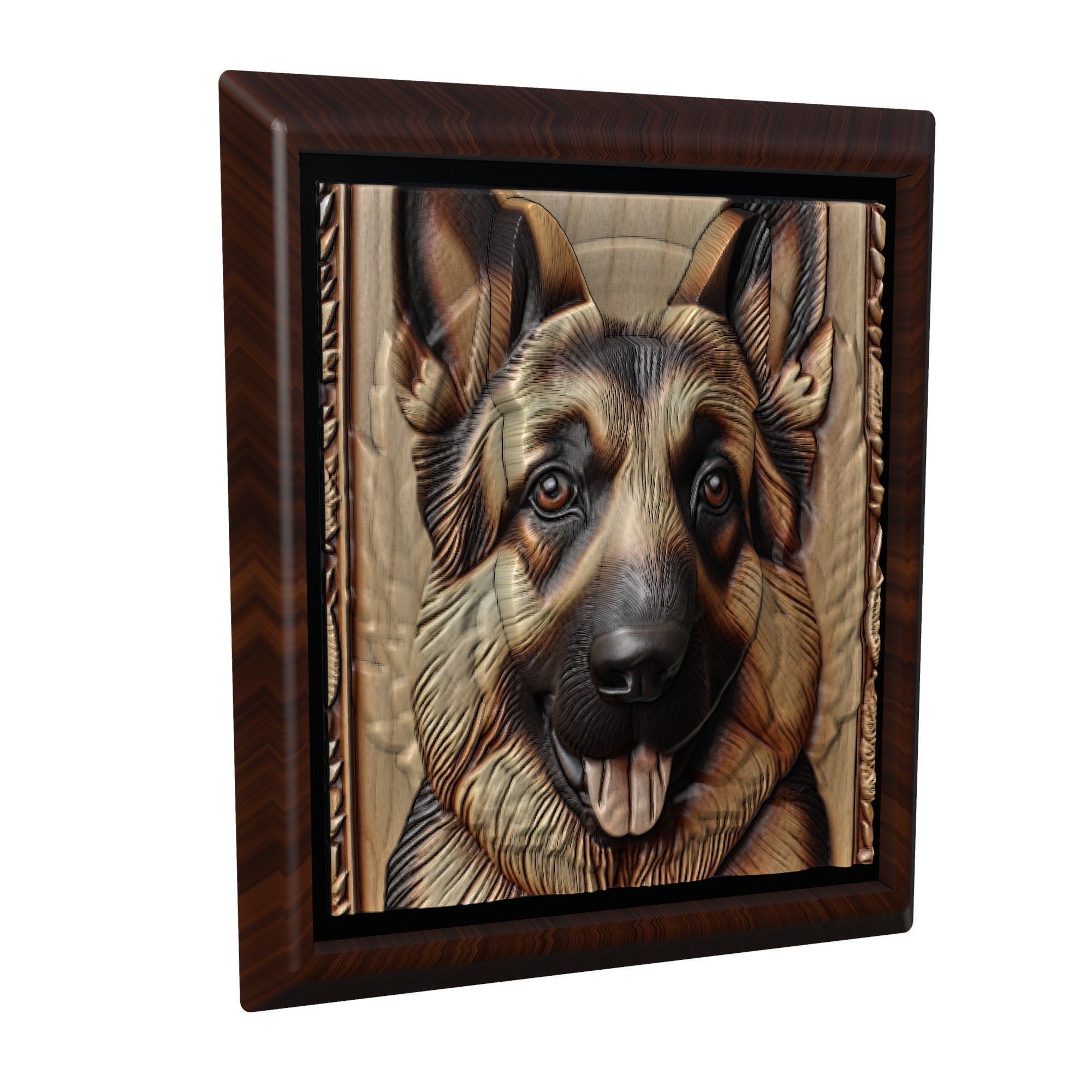 Dog German Shepherd Animal 3D print model_1