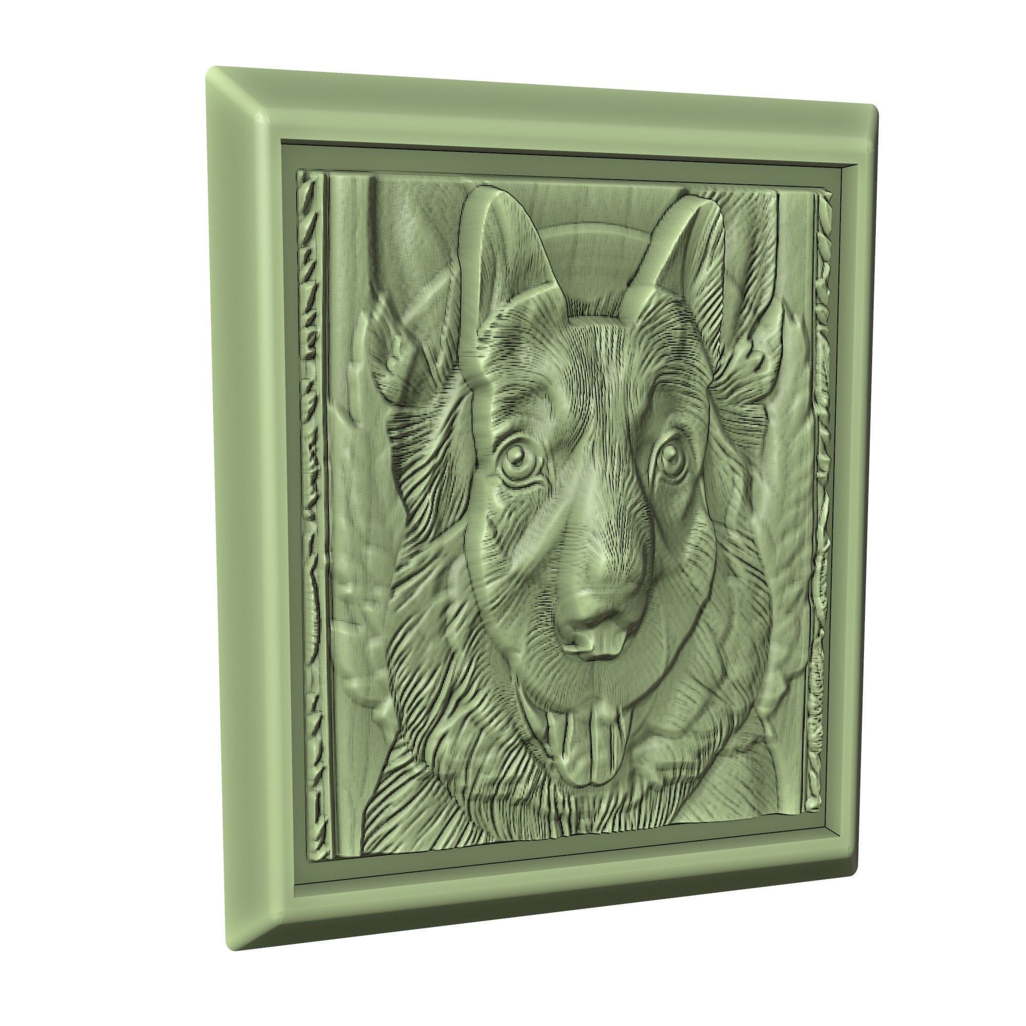 Dog German Shepherd Animal 3D print model_3