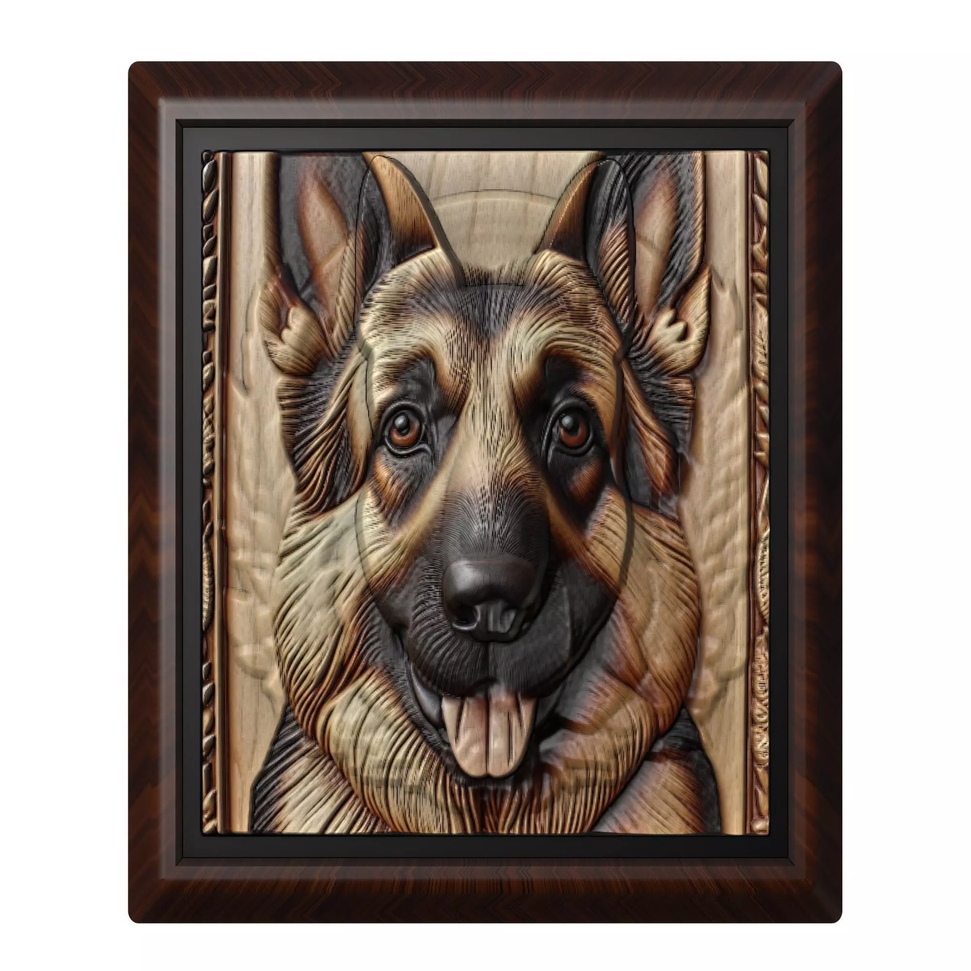Dog German Shepherd Animal 3D print model_0
