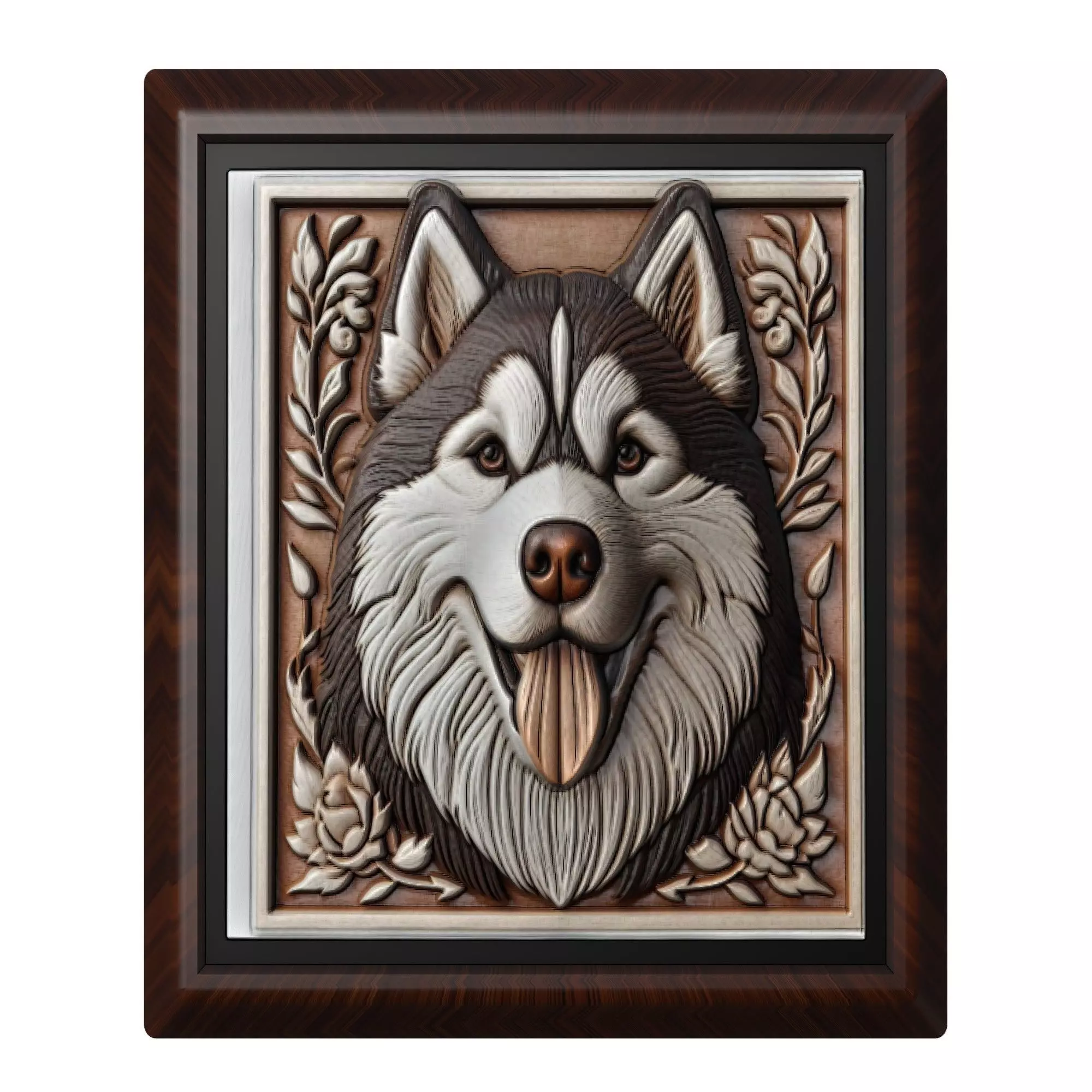 Dog Siberian Husky Animal 3D print model_0
