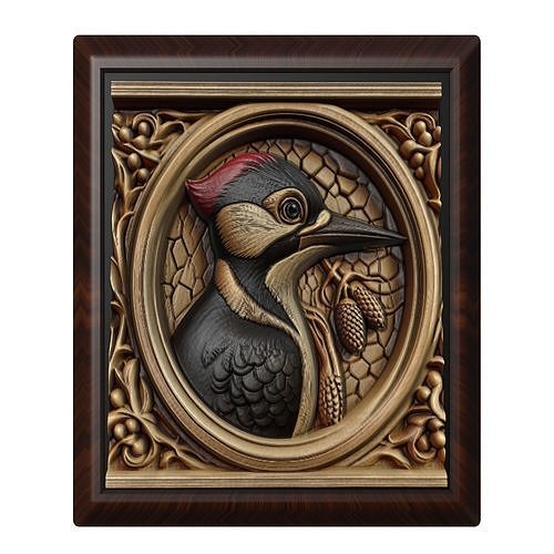 Woodpecker Animal 3D print model