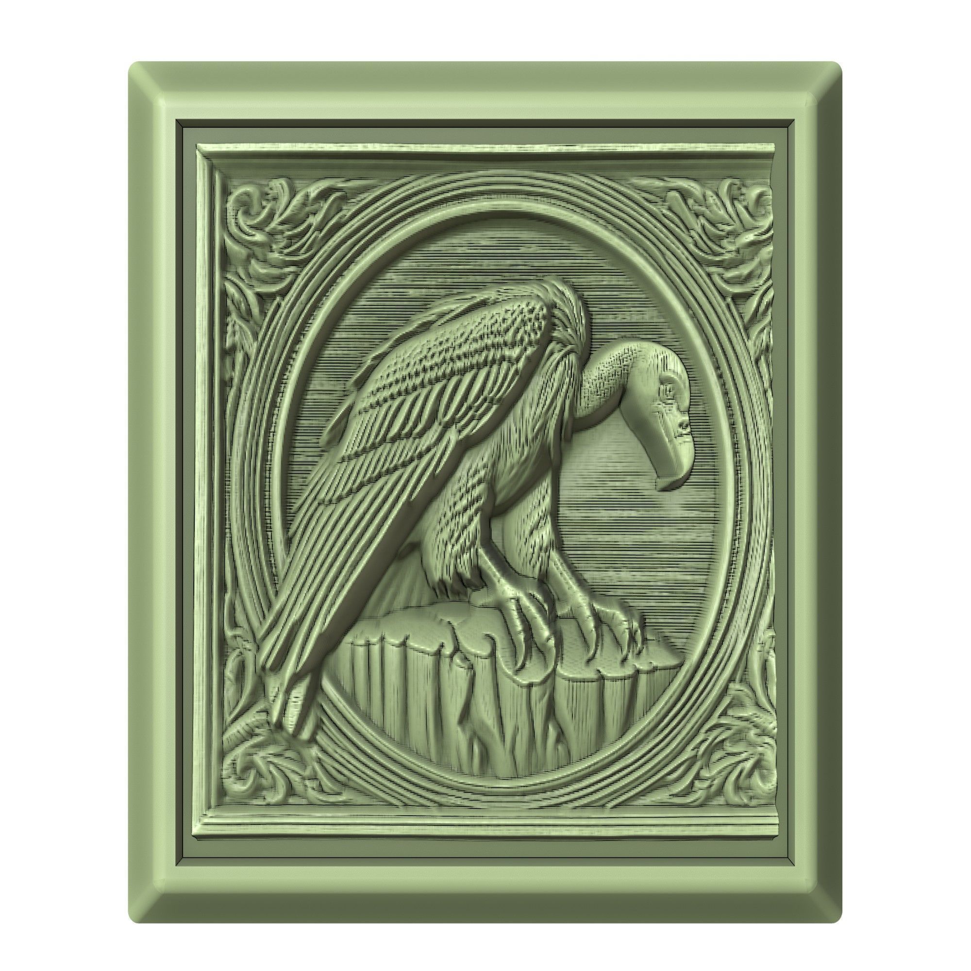 Vulture Animal 3D print model_2