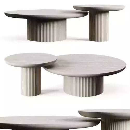 Ana Roque ARTIC TRAVERTINO Coffee Table 3D model