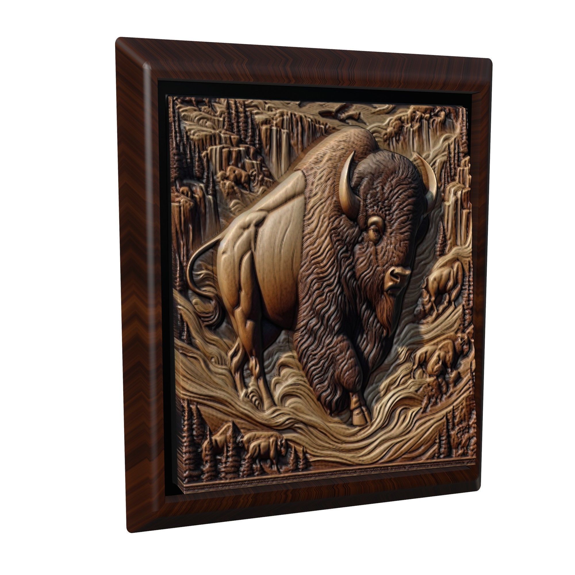 Bison Animal 3D print model_1