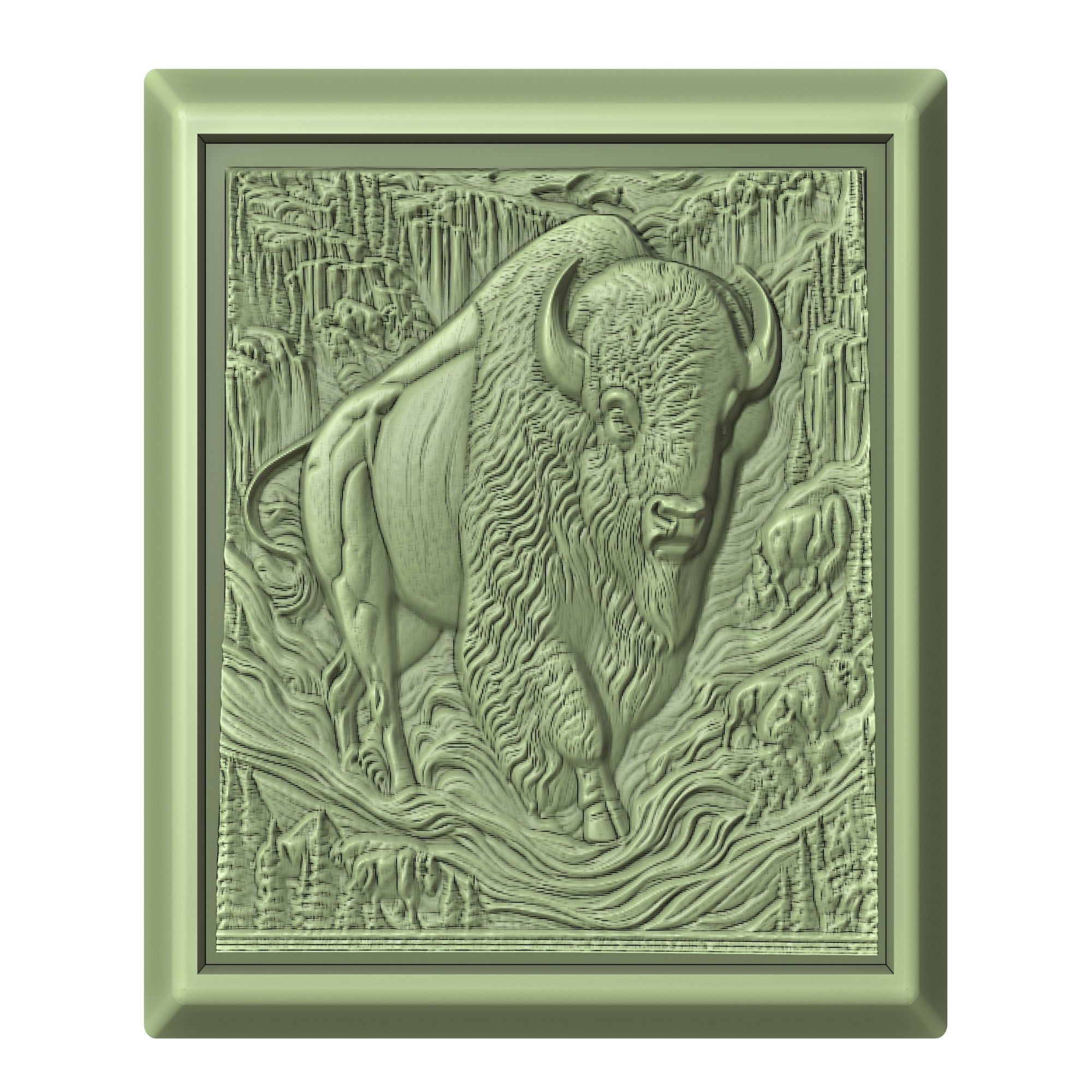 Bison Animal 3D print model_2