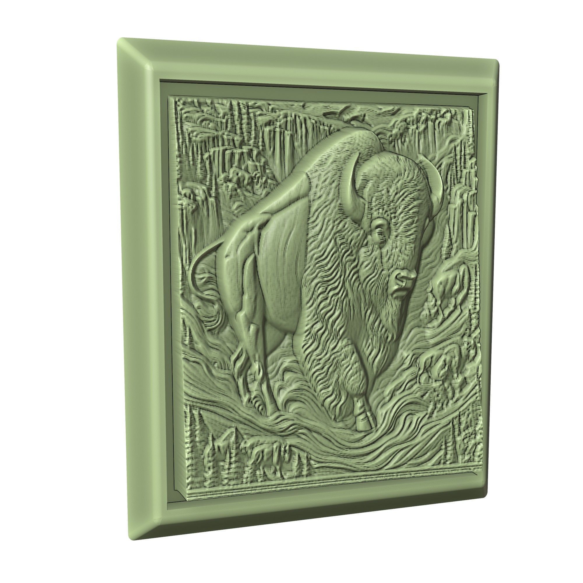 Bison Animal 3D print model_3