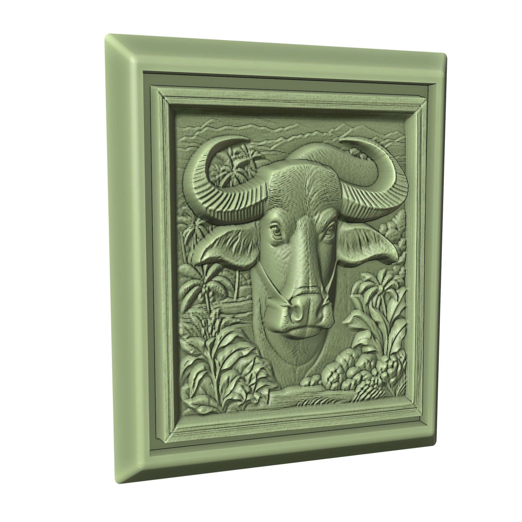 Buffalo Animal 3D print model_3