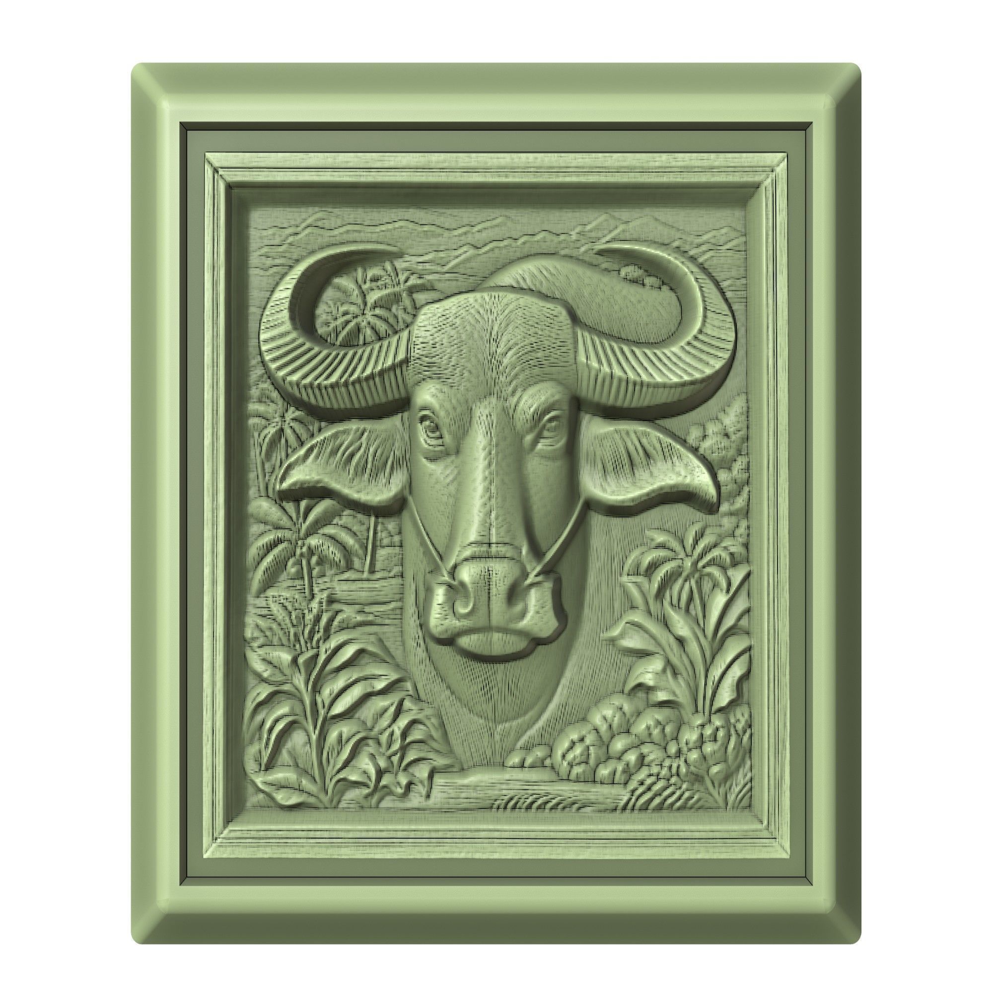 Buffalo Animal 3D print model_2