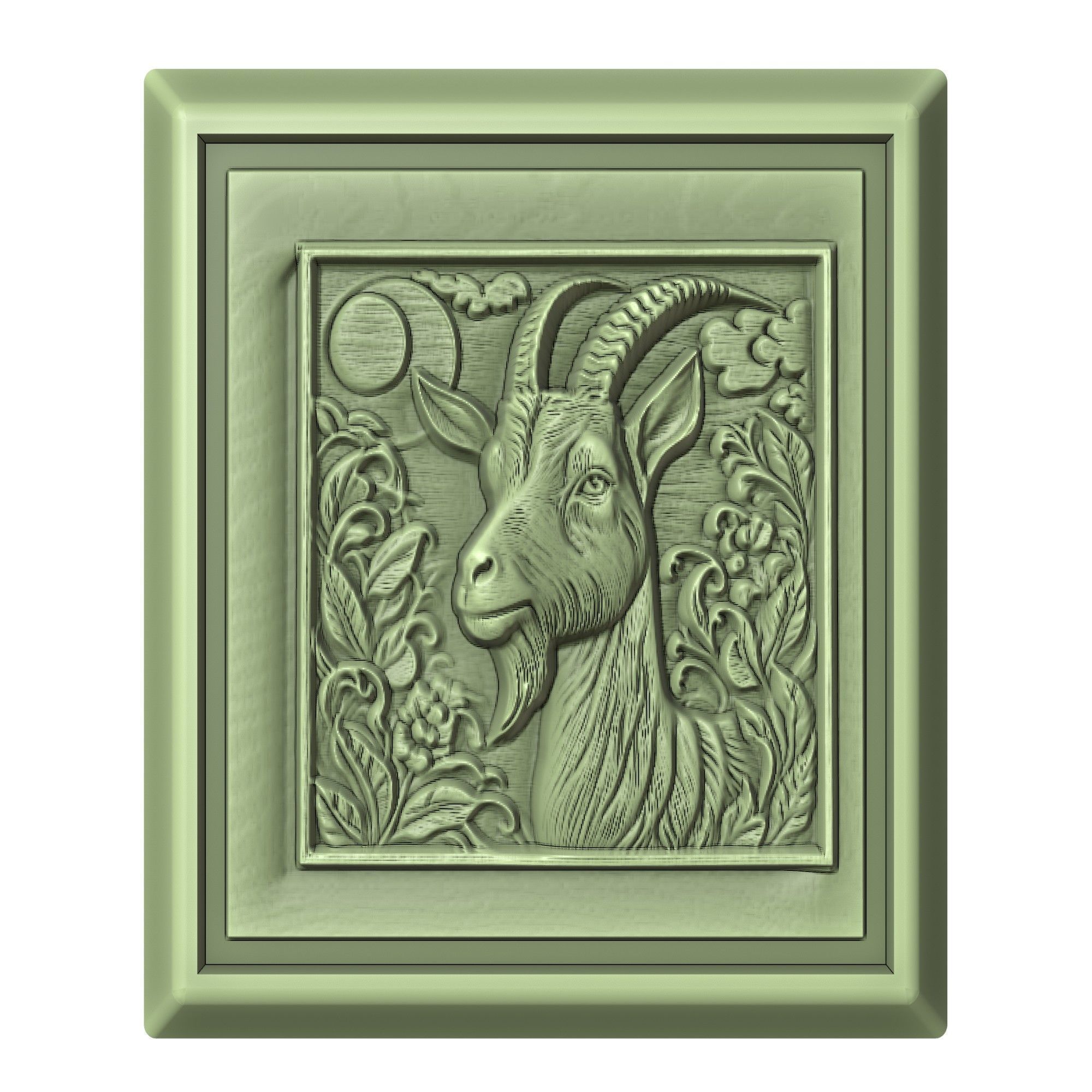 Goat Animal 3D print model_2