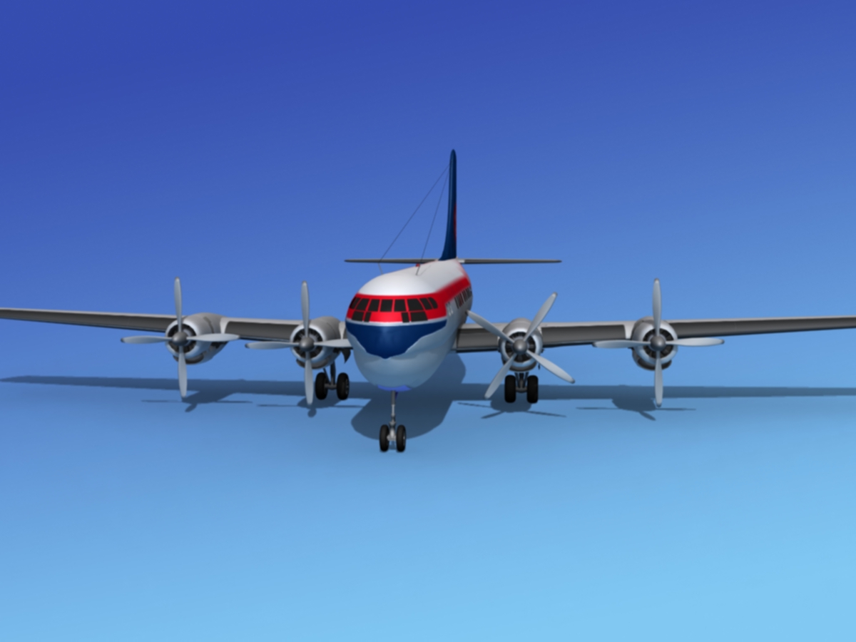 Boeing 377 Saturn Airlines 3D model_2