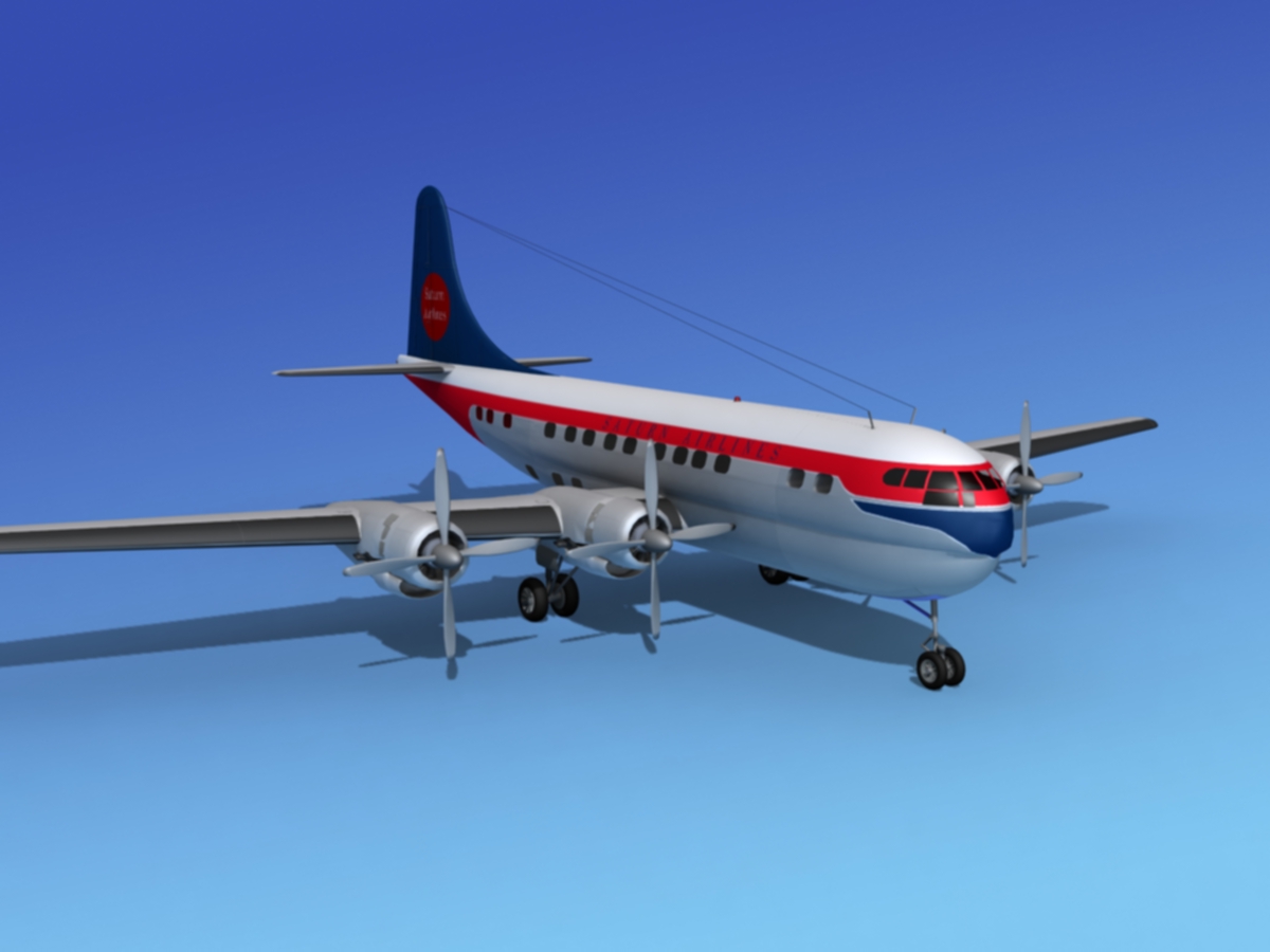 Boeing 377 Saturn Airlines 3D model_3