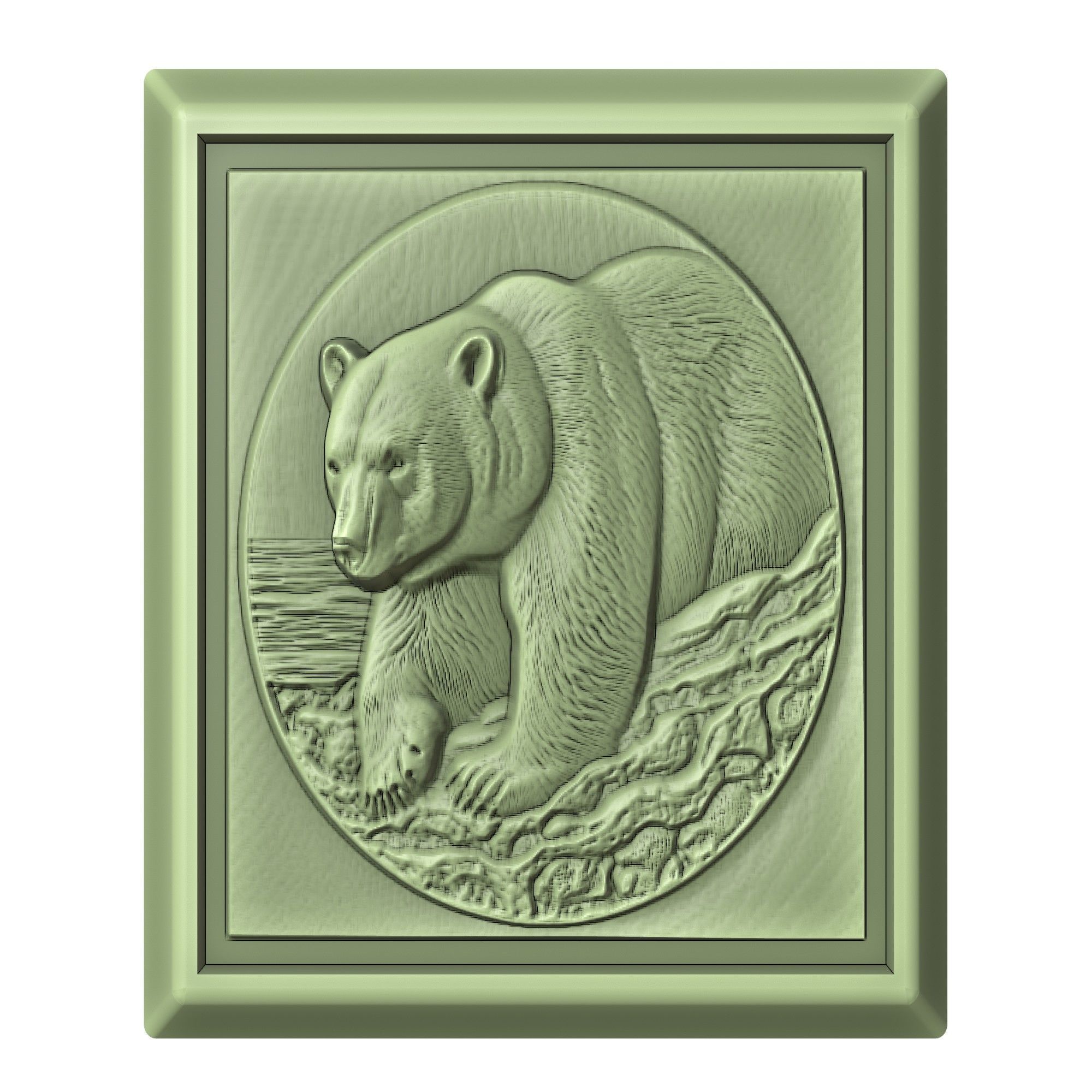 Polar Bear Animal 3D print model_2