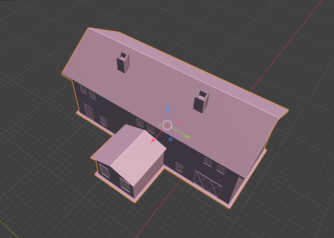 Christmas Village 5 House Collection 3D print model_9