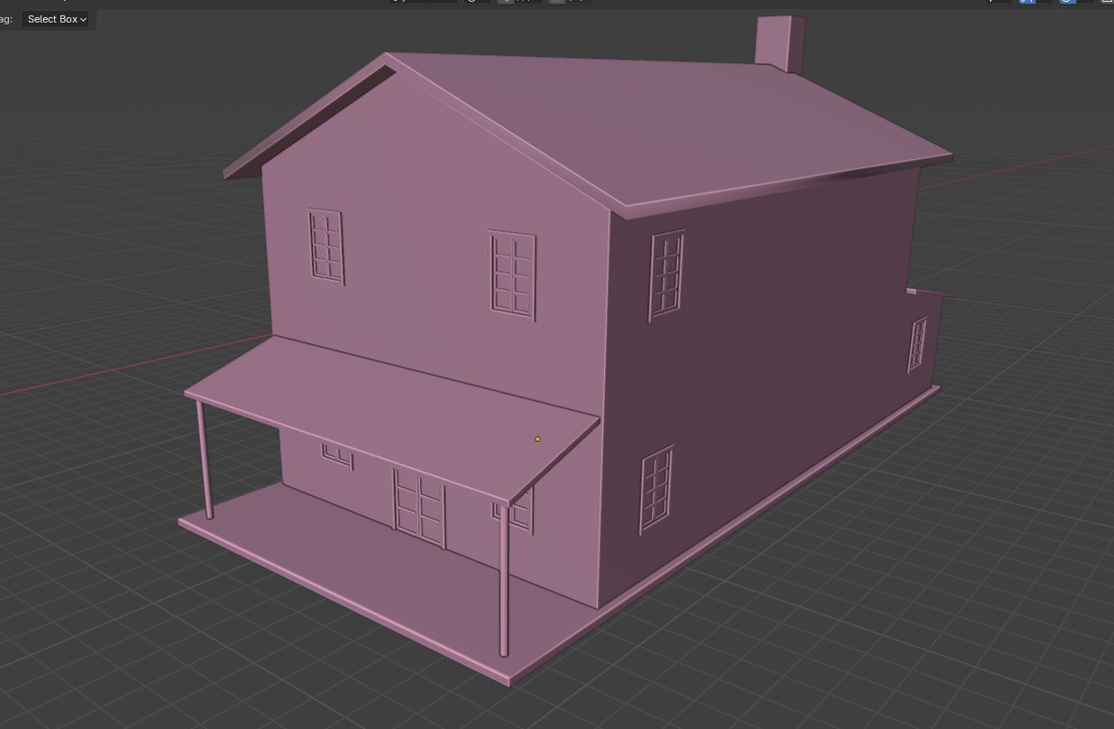 Christmas Village 5 House Collection 3D print model_4