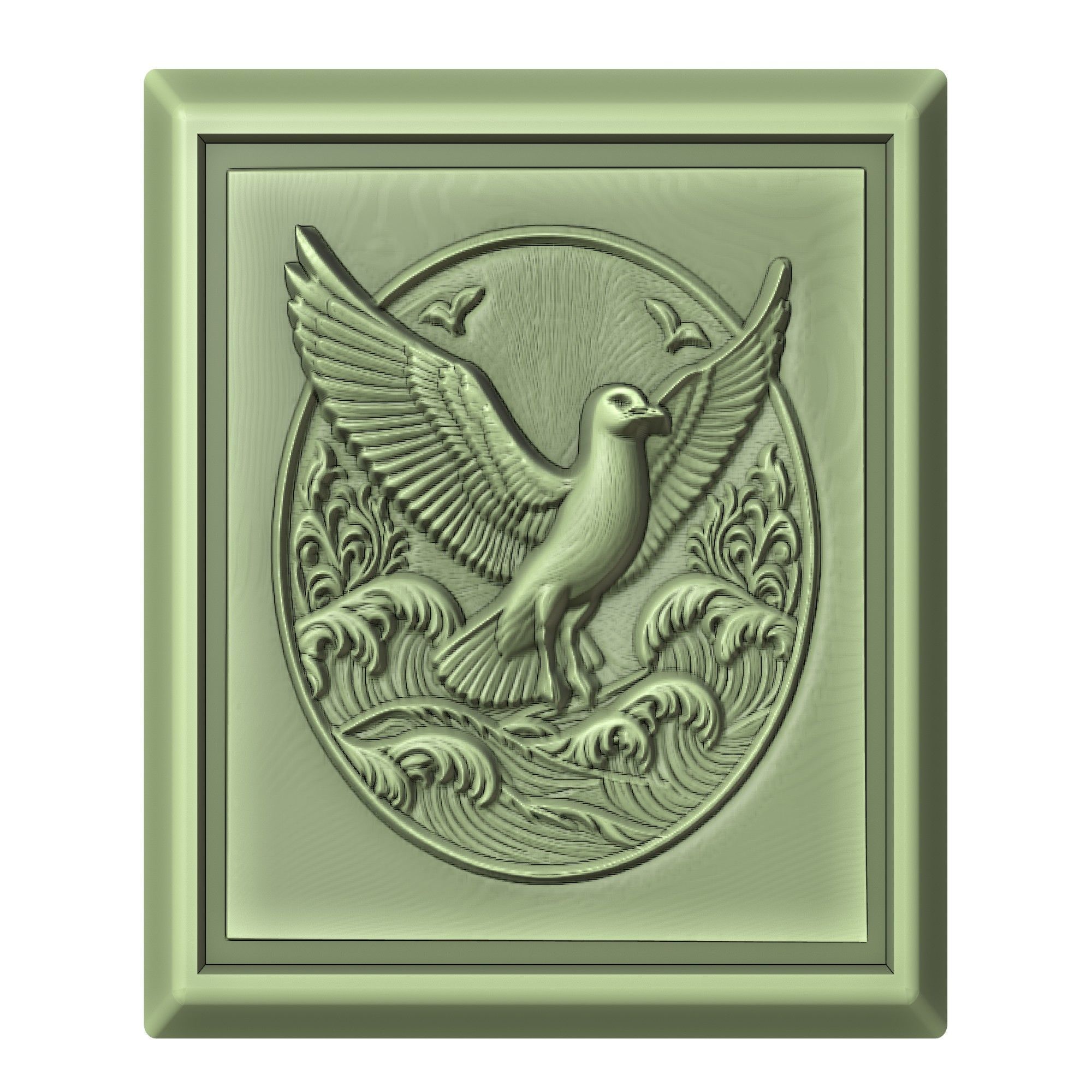 Seagull Animal 3D print model_2