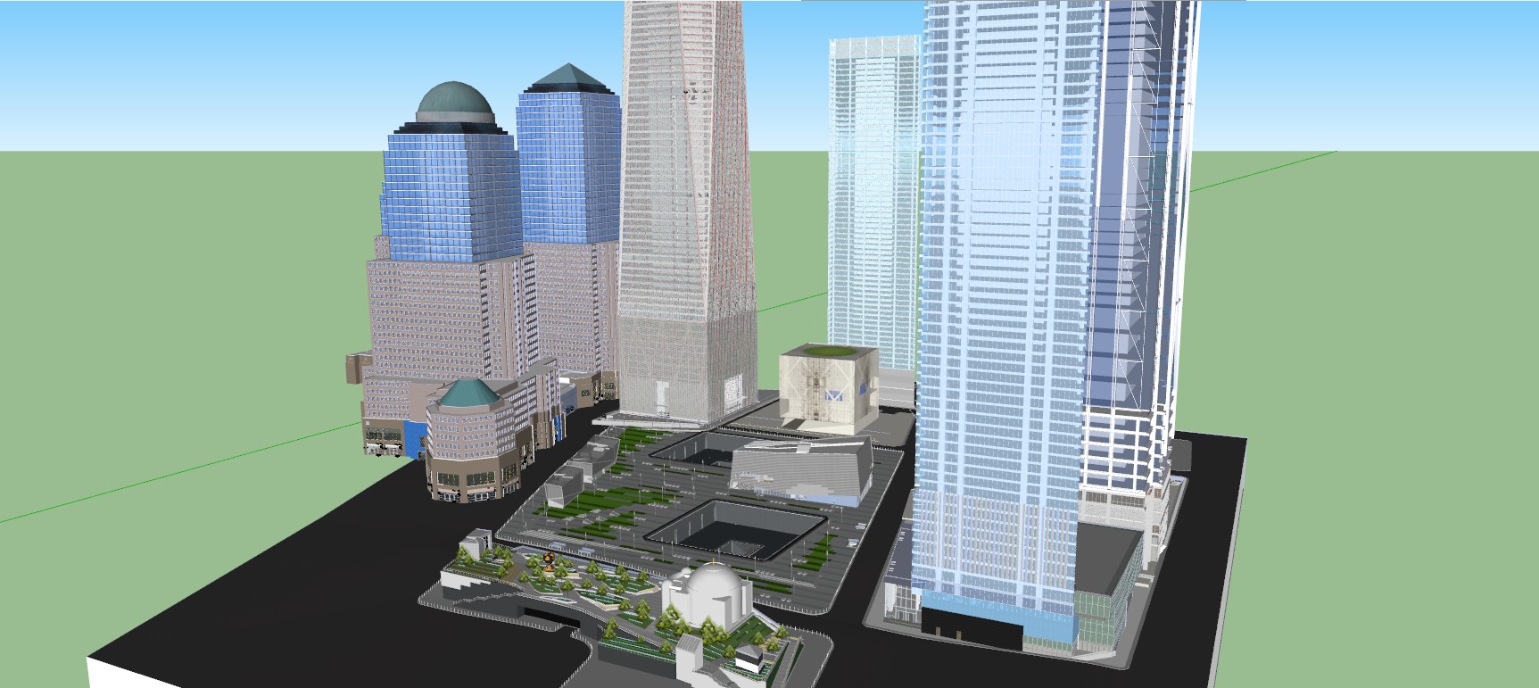 One World Trade Center Area 3D model_1