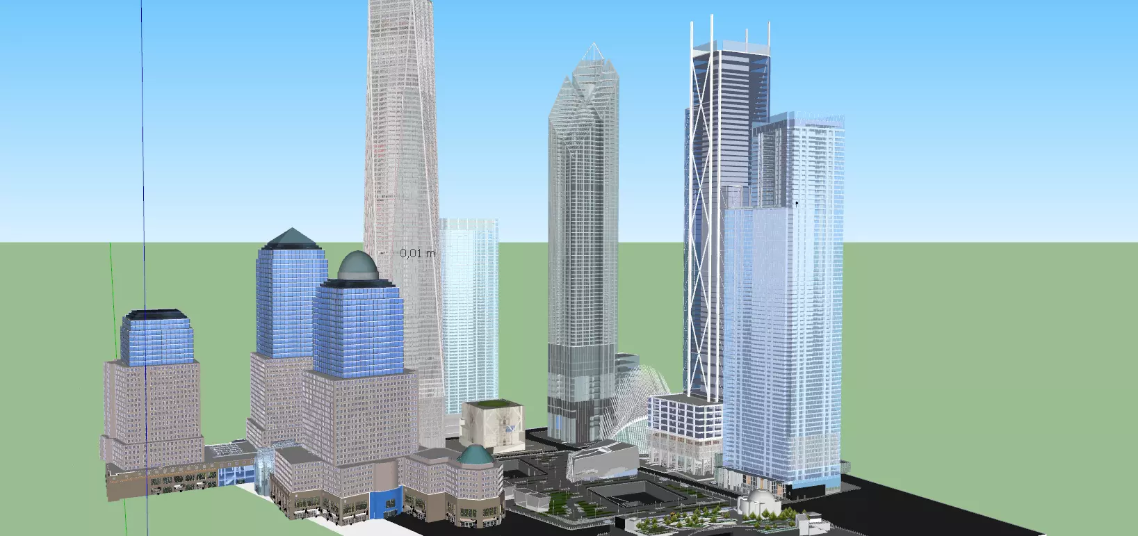 One World Trade Center Area 3D model_0