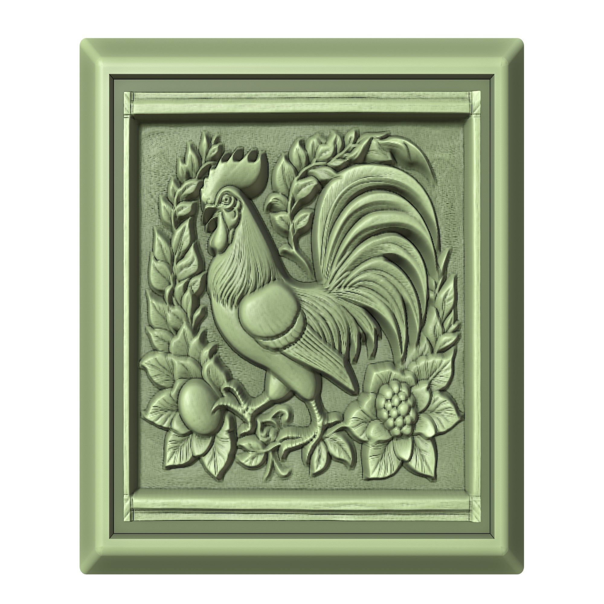 Chicken Animal 3D print model_2