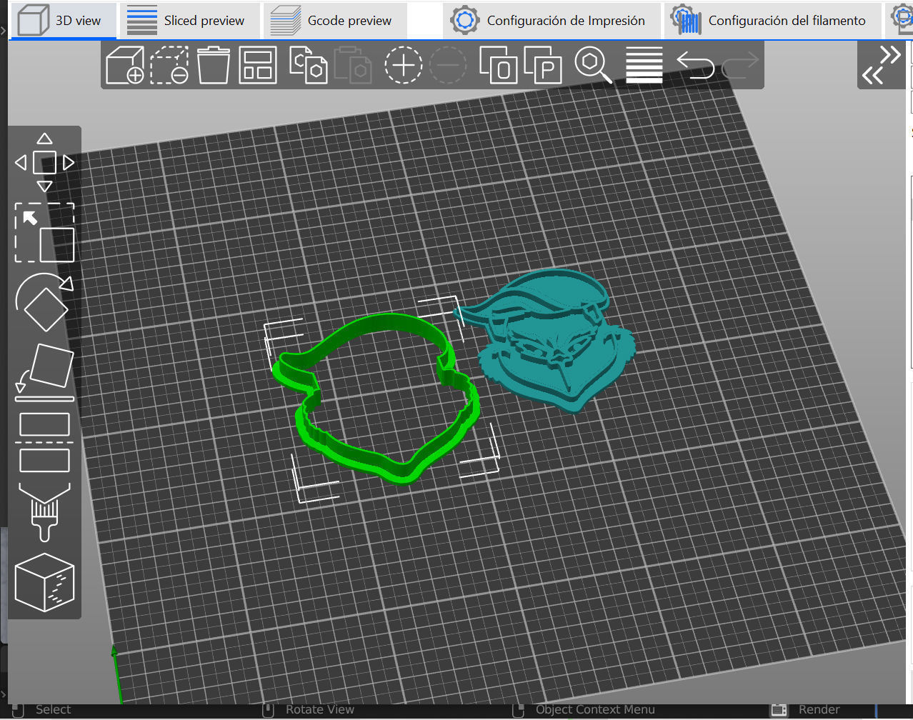 Trump Grinch cortante 3D print model_2