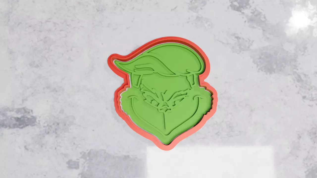 Trump Grinch cortante 3D print model_0